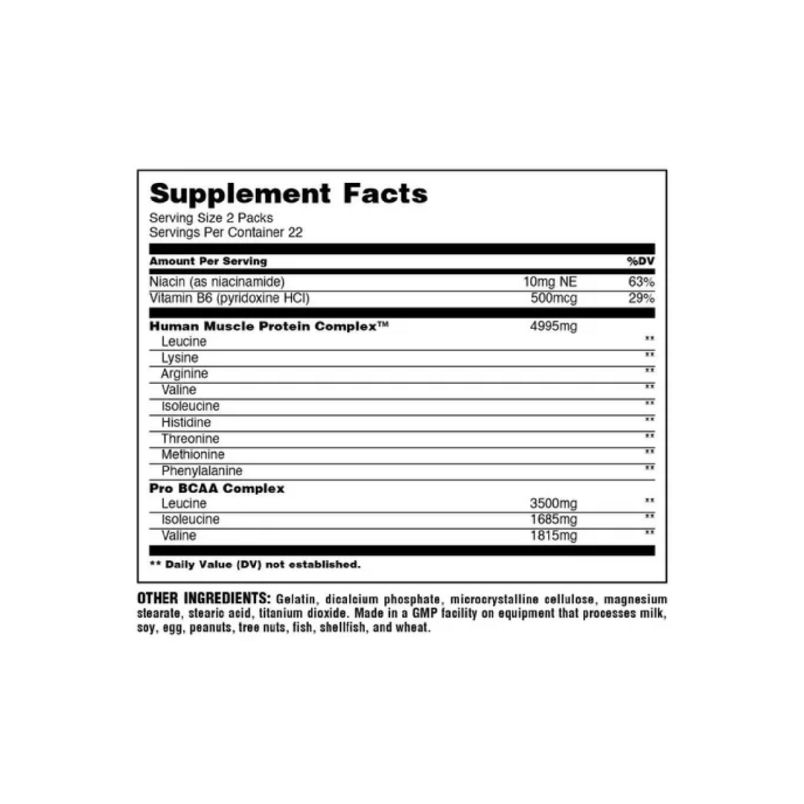 UNIVERSAL ANIMAL NITRO EAA AMINOACIDS UNIVERSAL 44 PACK