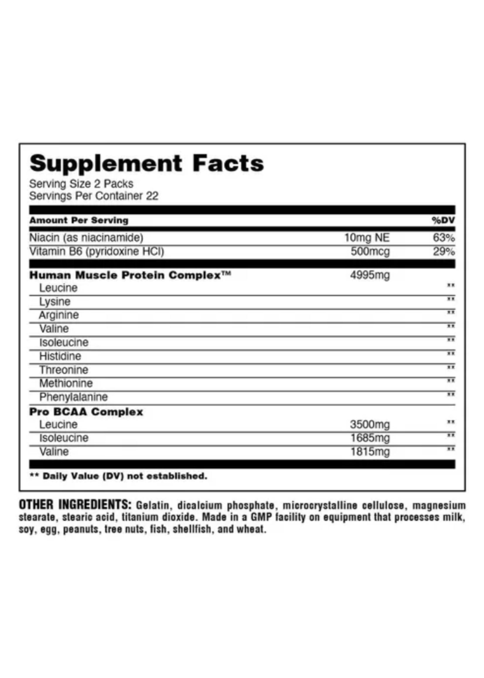 UNIVERSAL ANIMAL NITRO EAA AMINOACIDS UNIVERSAL 44 PACK