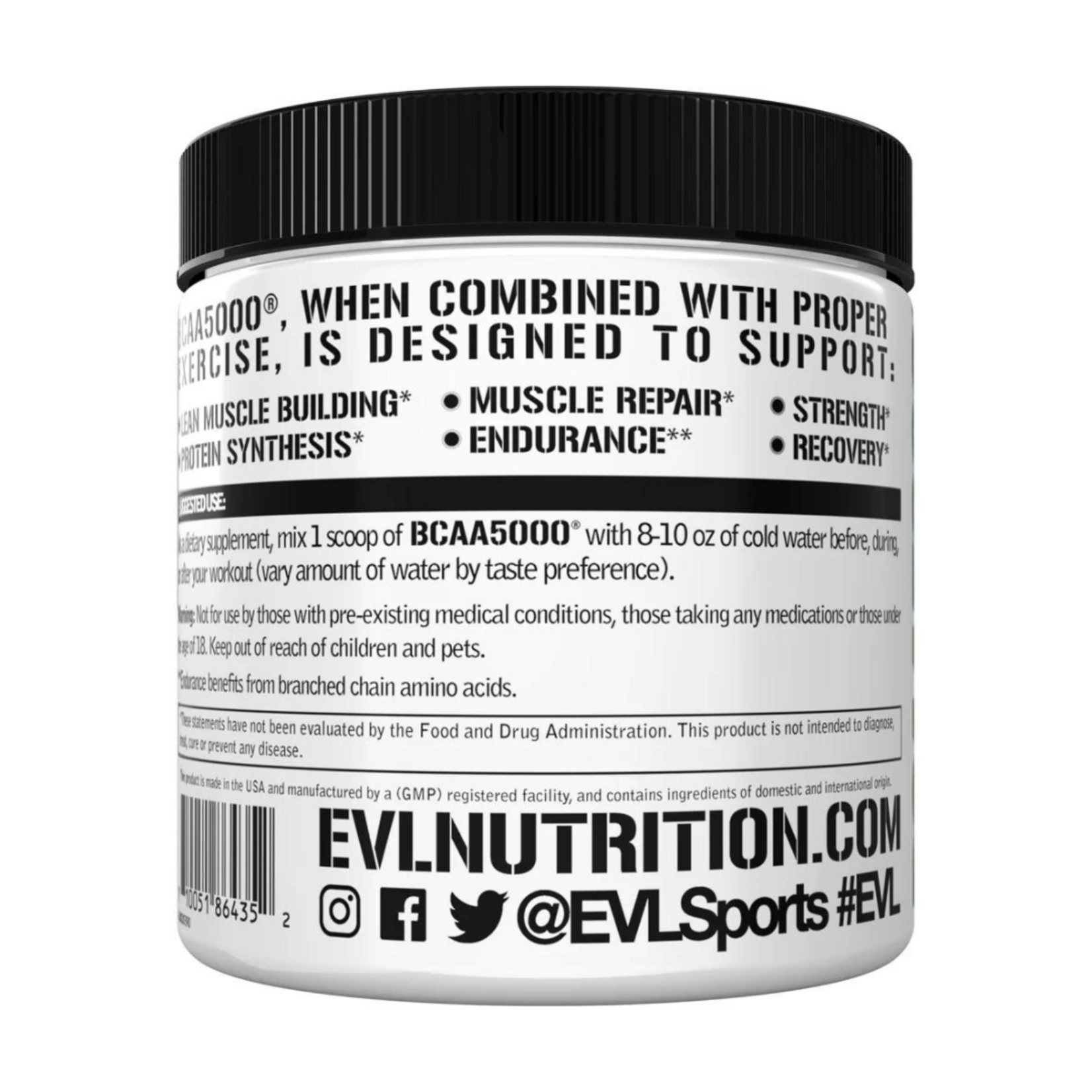 EVL NUTRITION BCAA 5000 30SV EVL