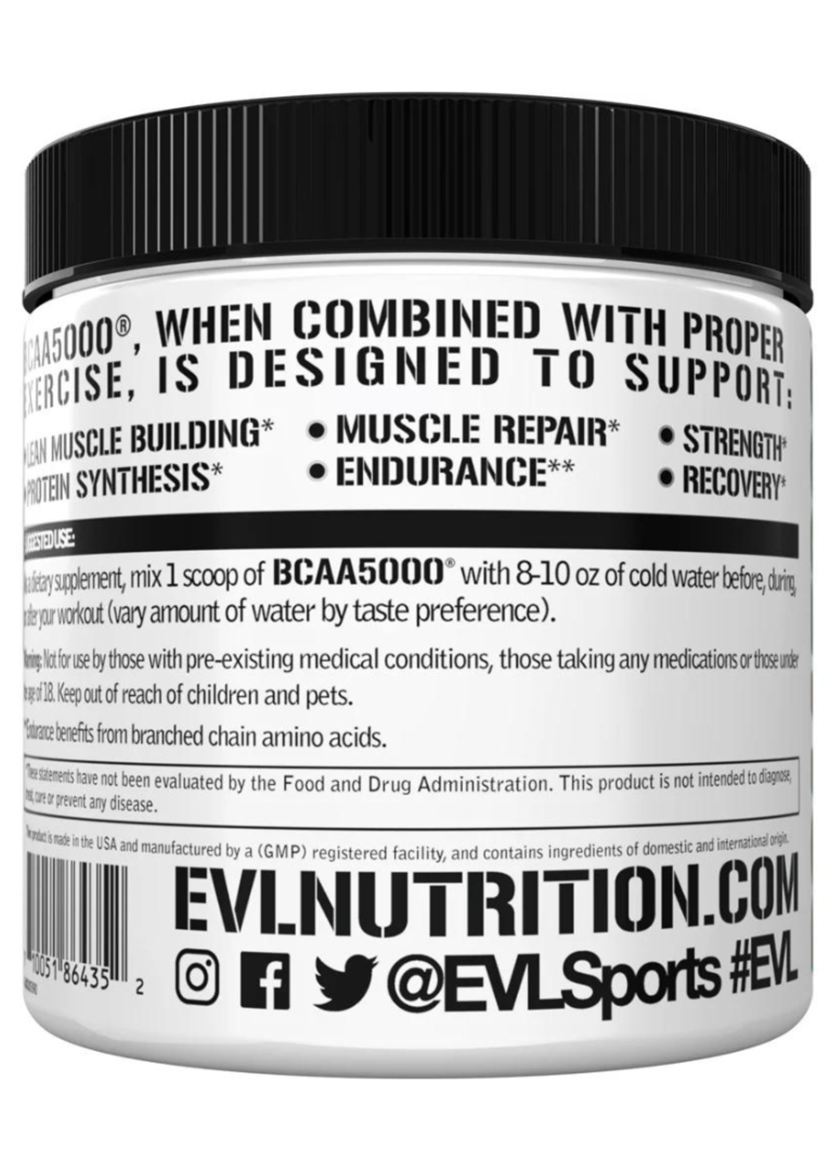 EVL NUTRITION BCAA 5000 30SV EVL