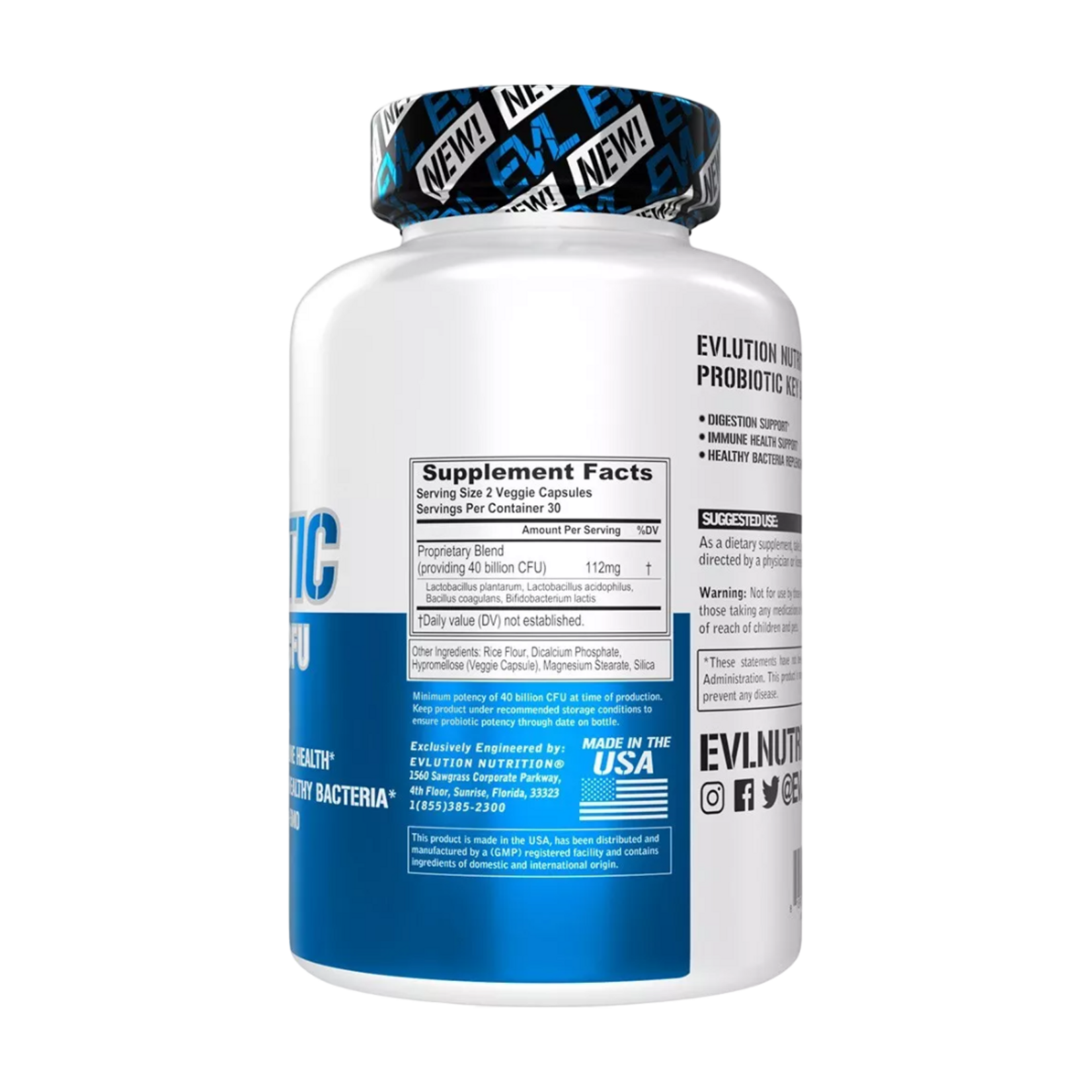 EVL NUTRITION PROBIOTIC EVL 60CT