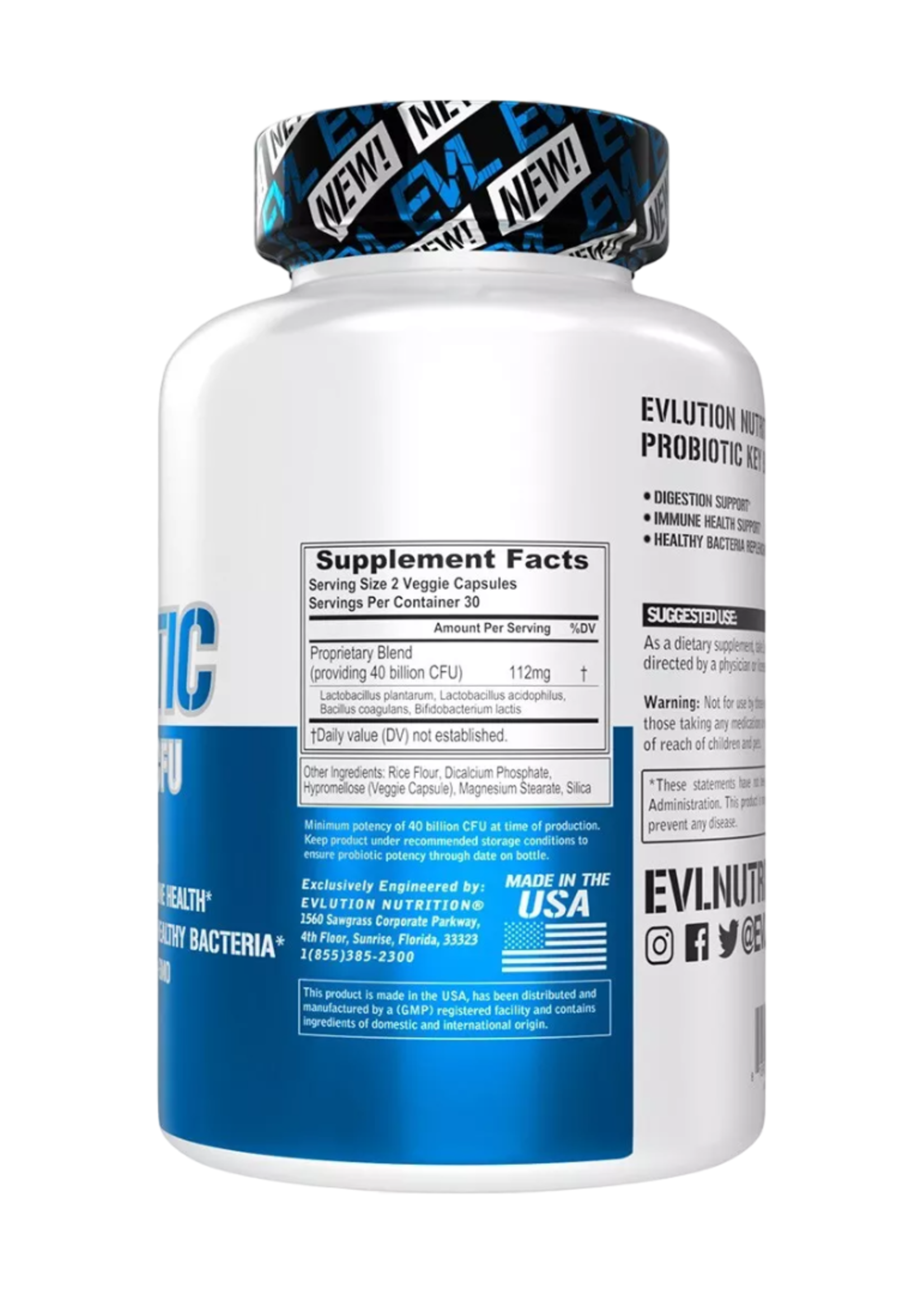 EVL NUTRITION PROBIOTIC EVL 60CT