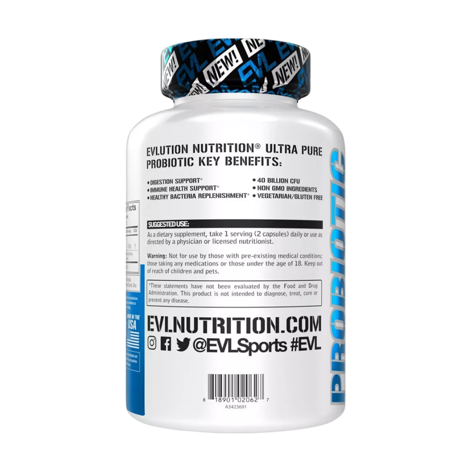 EVL NUTRITION PROBIOTIC EVL NUTRITION 60CT