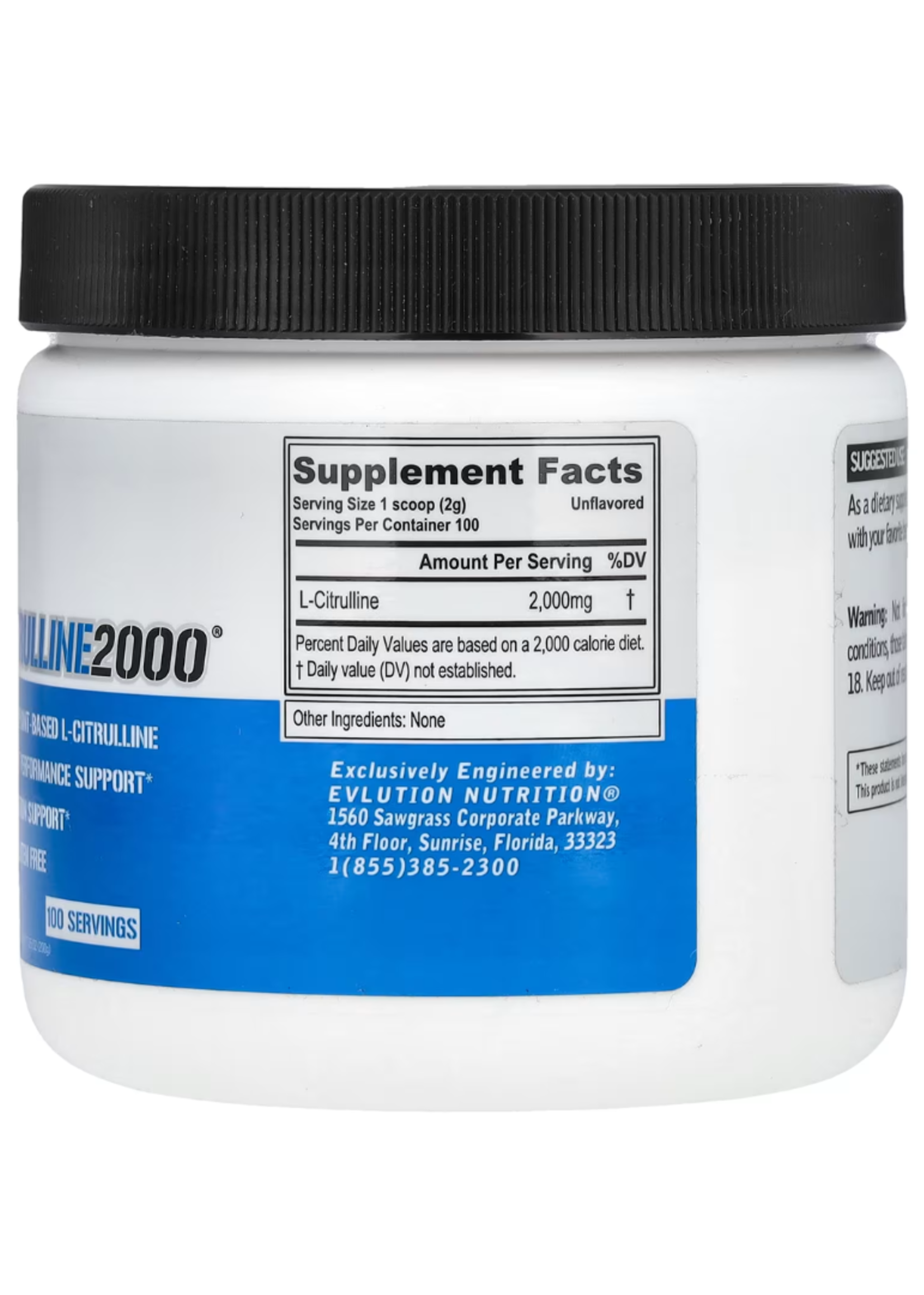 EVL NUTRITION CITRULINA EVL 100SV