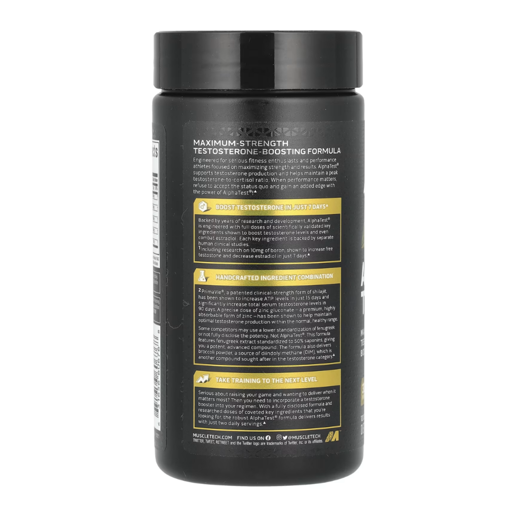 MUSCLE TECH ALPHA TEST MUSCLE TECH 120CAPS