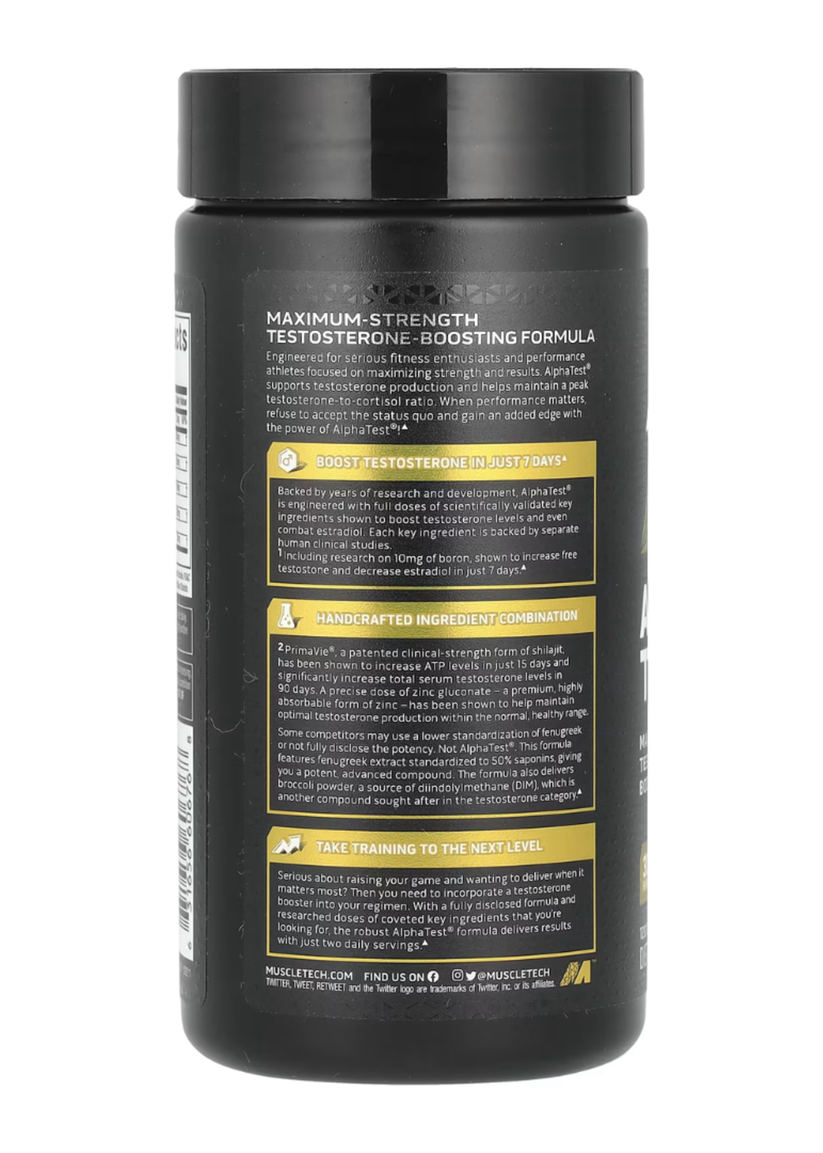 MUSCLE TECH ALPHA TEST MUSCLE TECH 120CAPS