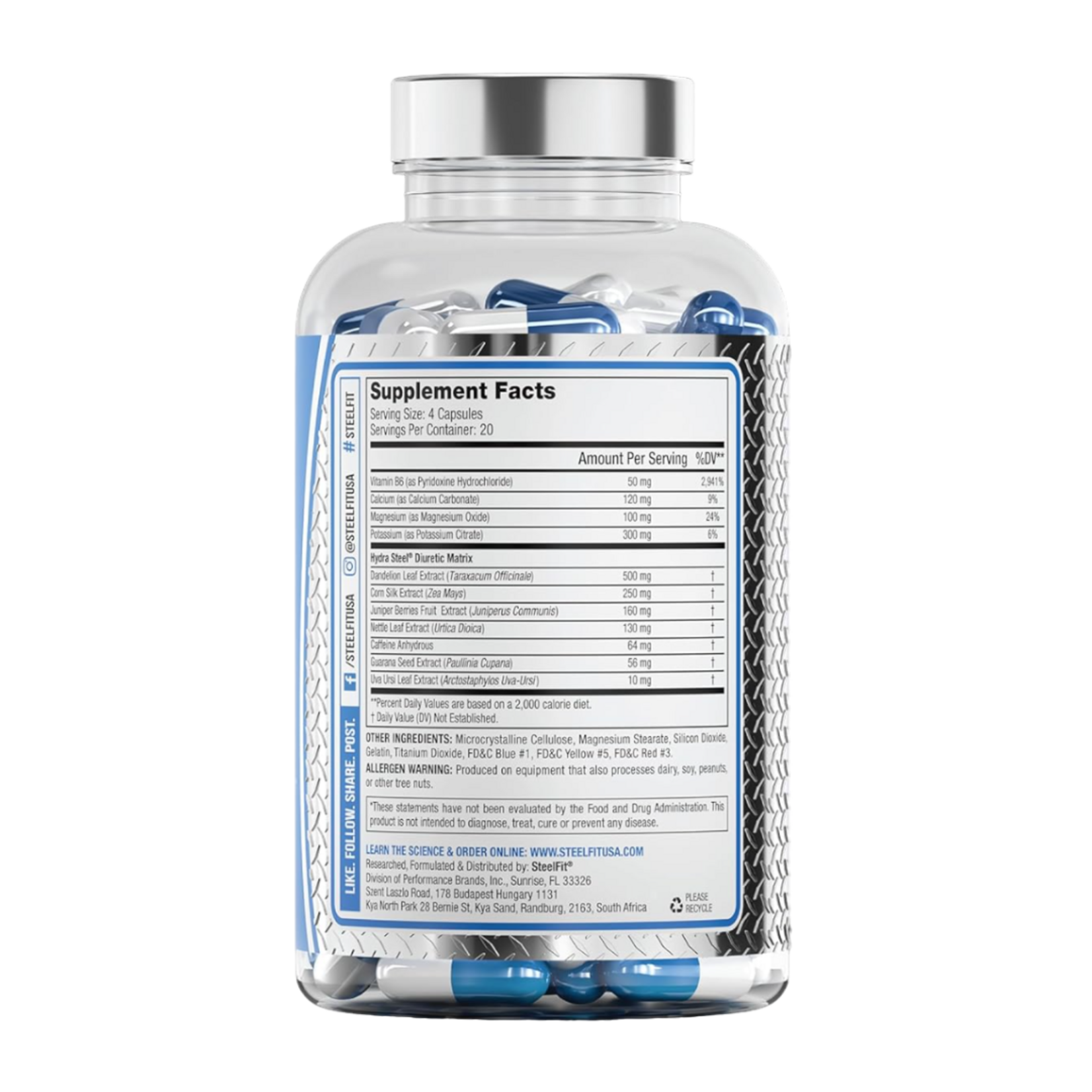 STEEL FIT HYDRA STEEL STEELFIT 80 CAPS
