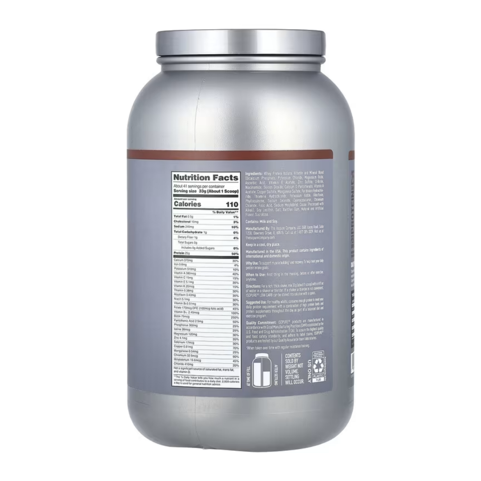 NATURE BEST ISOPURE LOW CARB NATURE BEST 3LB