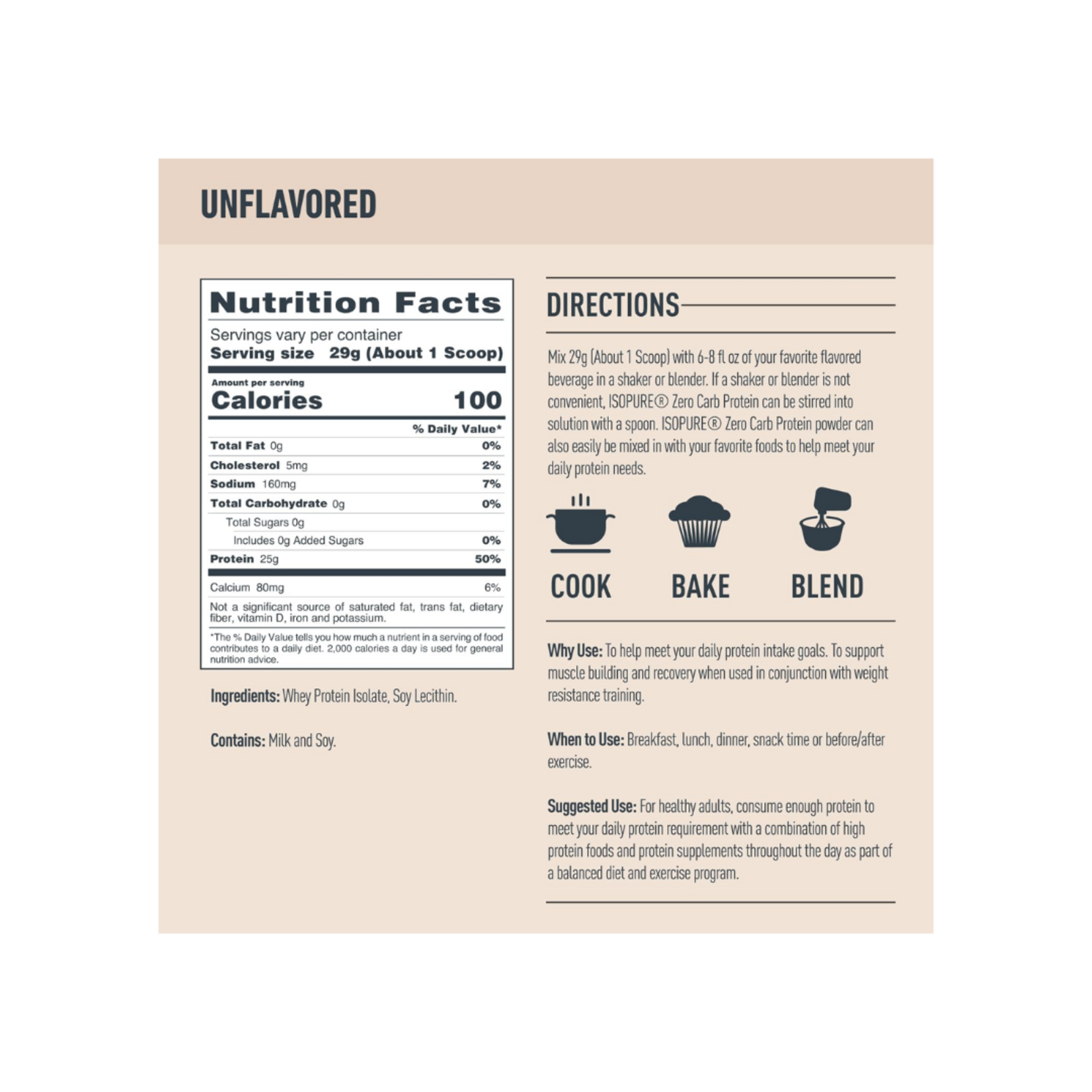 ISOPURE ISOPURE WHEY PROTEIN 3LBS NATURE BEST