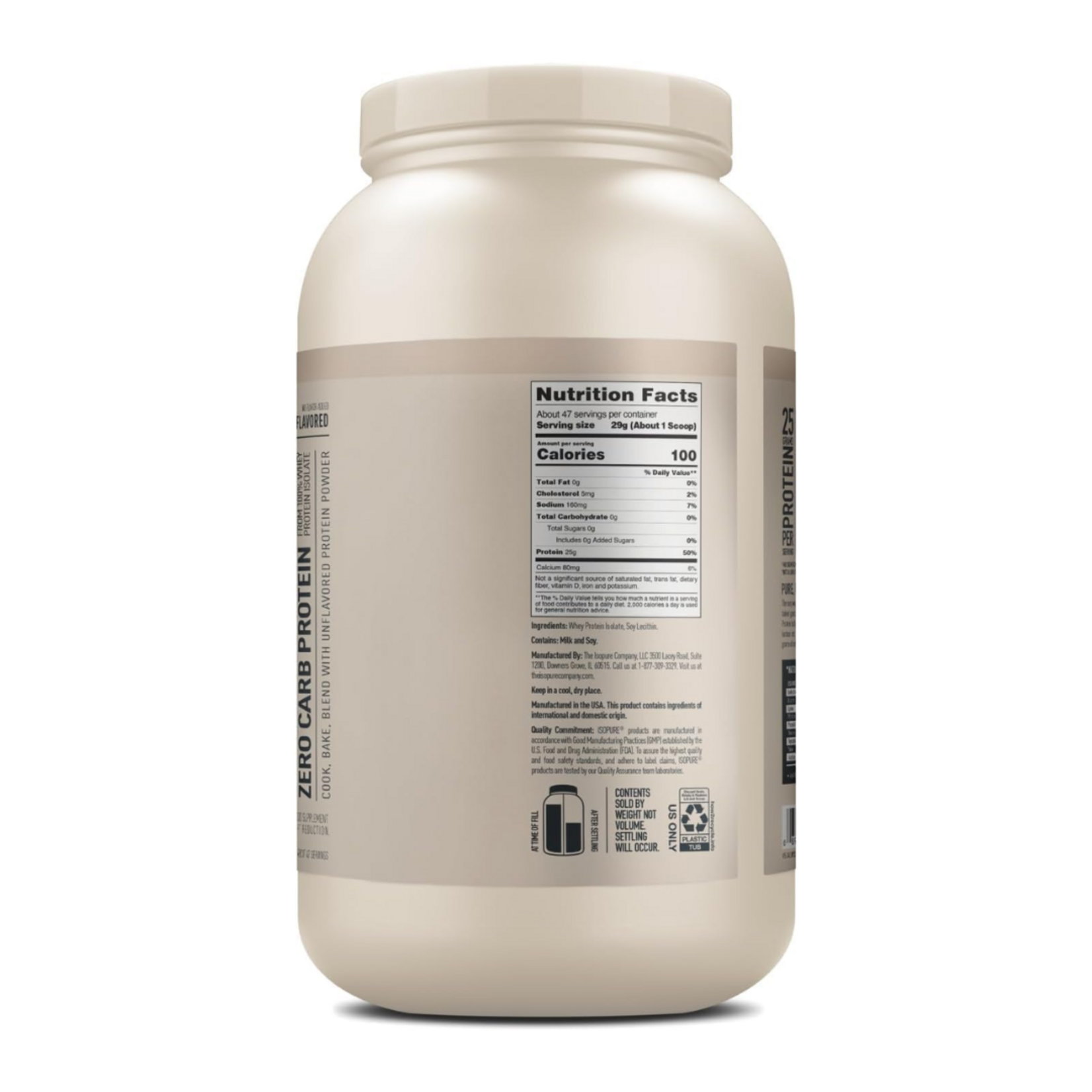 ISOPURE ISOPURE WHEY PROTEIN 3LBS NATURE BEST
