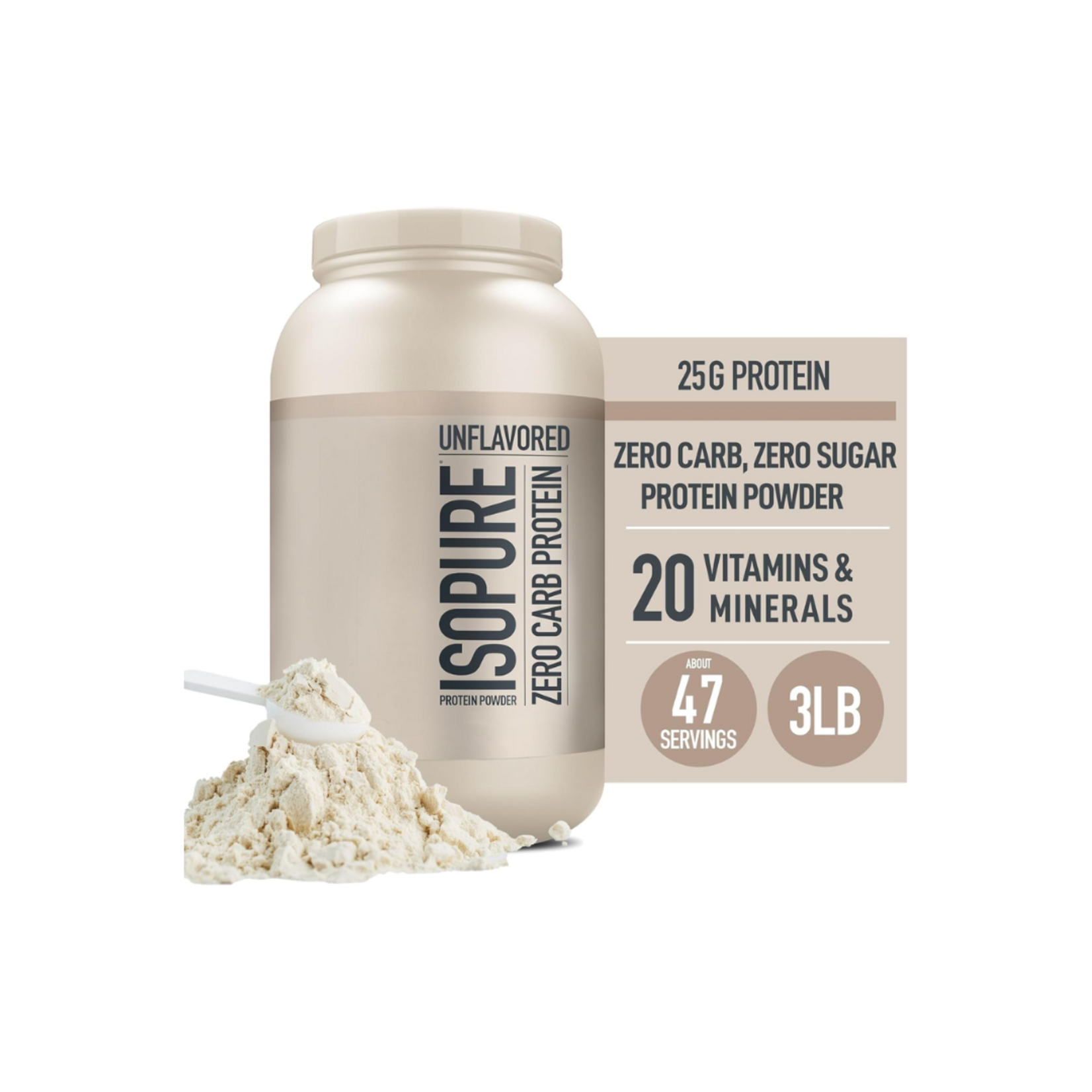 ISOPURE ISOPURE WHEY PROTEIN 3LBS NATURE BEST