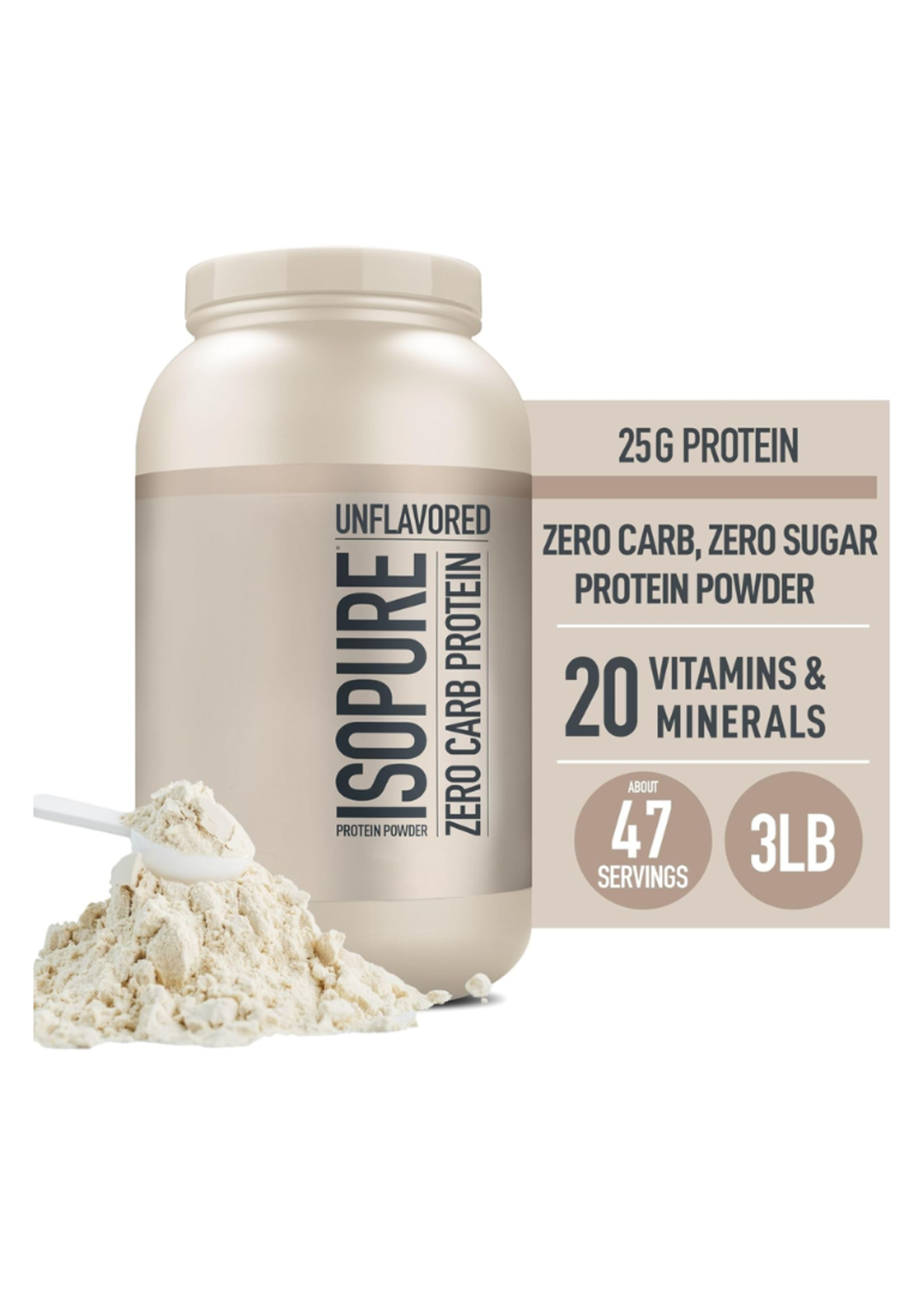 NATURE BEST ISOPURE WHEY PROTEIN 3LBS NATURE BEST