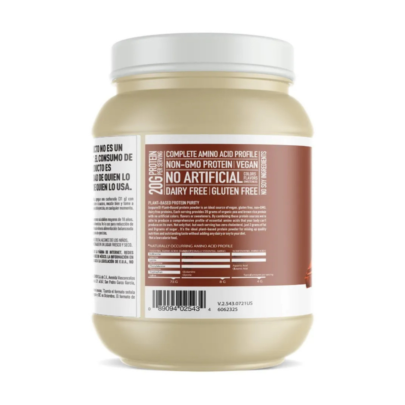 ISOPURE ISOPURE PLANT BASED 1.37LB NATURE BEST