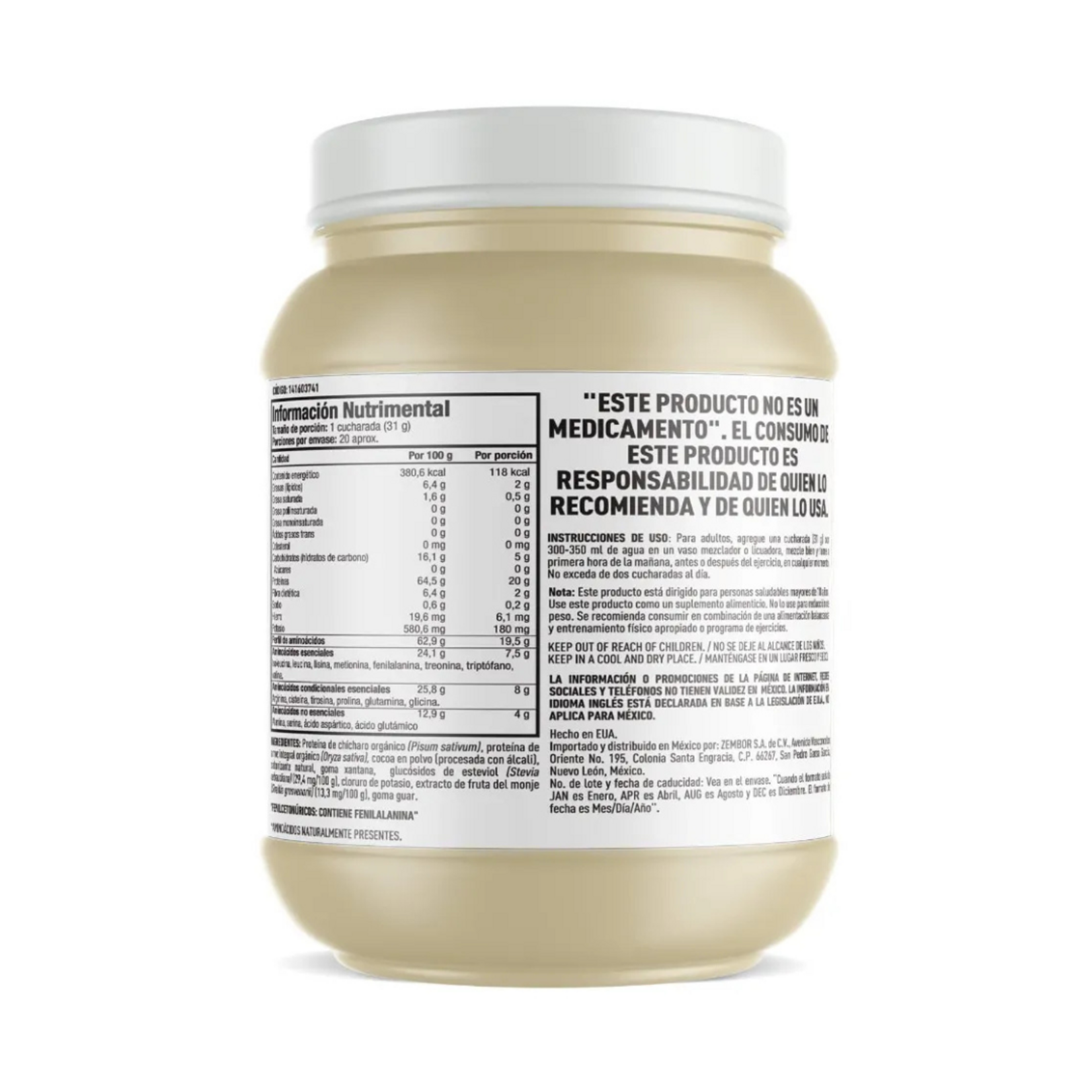 ISOPURE ISOPURE PLANT BASED 1.37LB NATURE BEST
