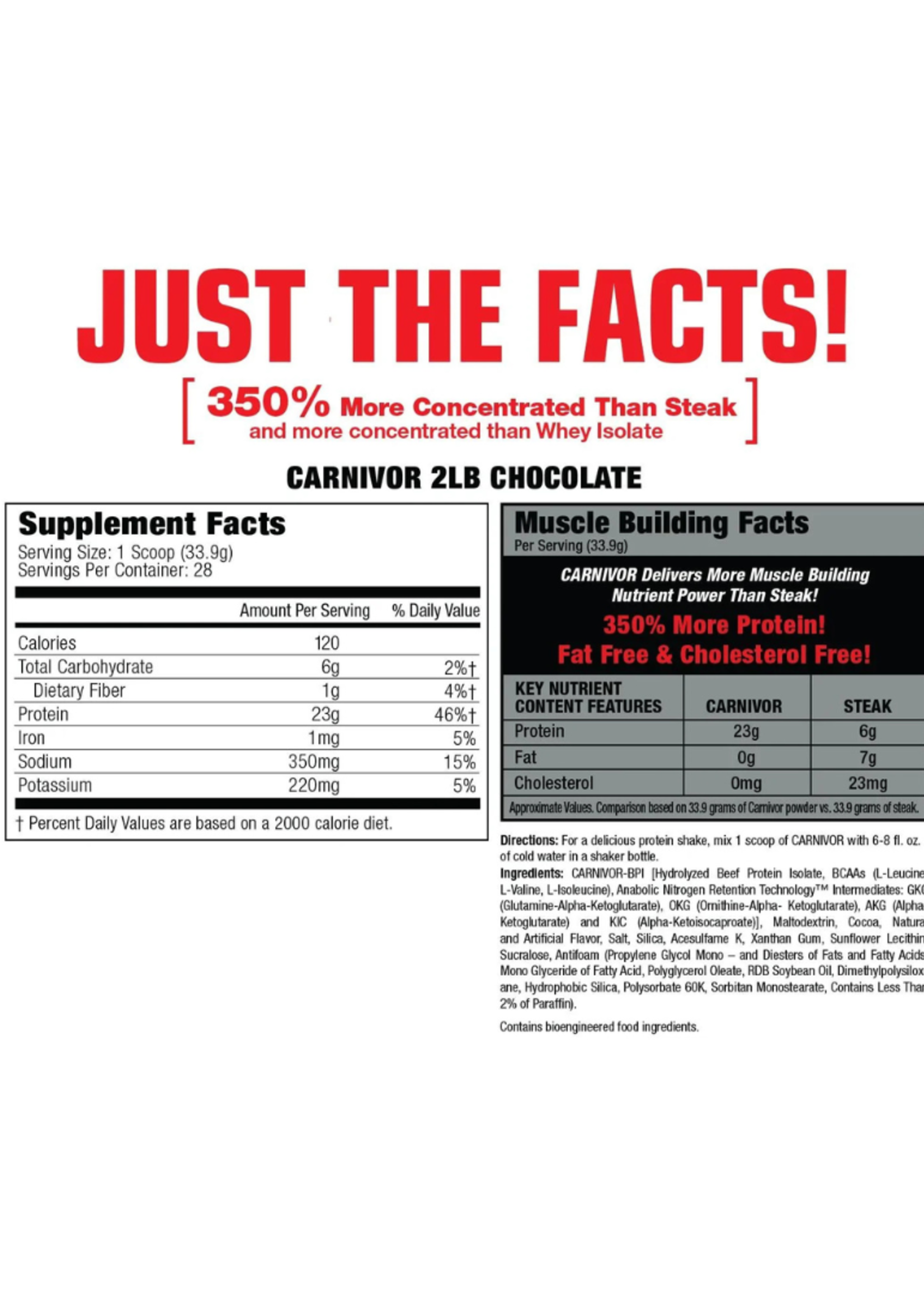 MUSCLE MEDS CARNIVOR 2LBS MUSCLEMEDS