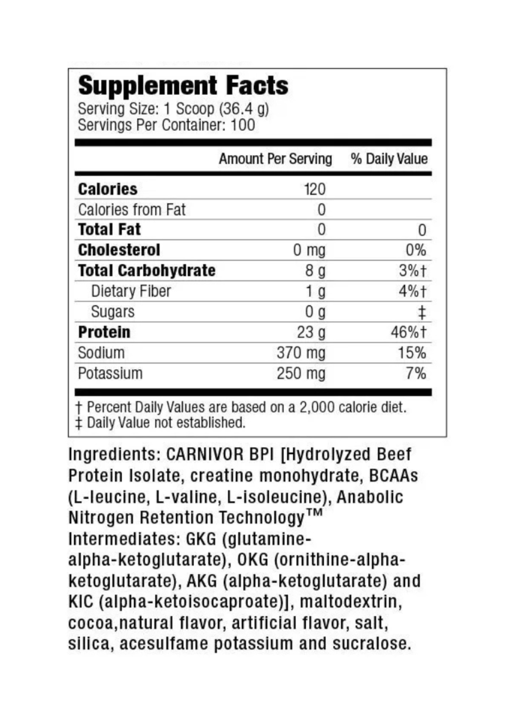 MUSCLE MEDS CARNIVOR BAG 7LB MUSCLEMEDS