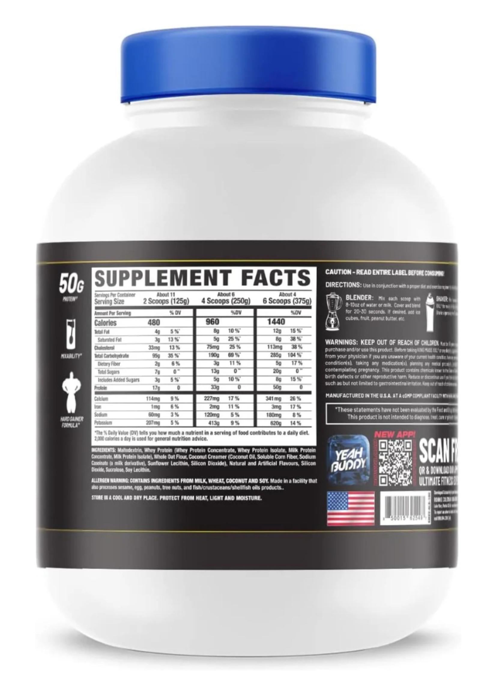 RONNIE COLEMAN KING MASS XXL 6LB RONNIE COLEMAN