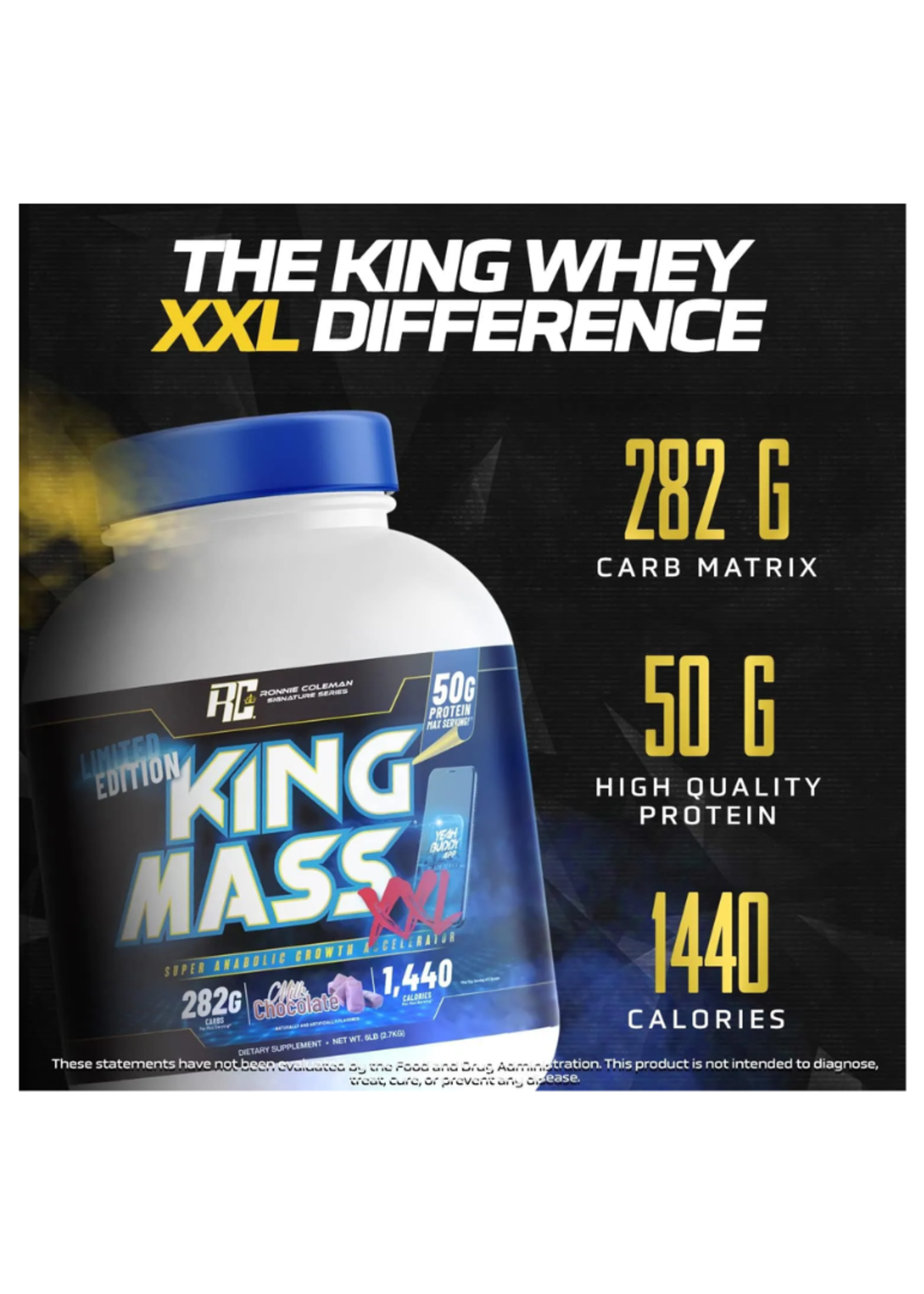 RONNIE COLEMAN KING MASS XXL 6LB RONNIE COLEMAN