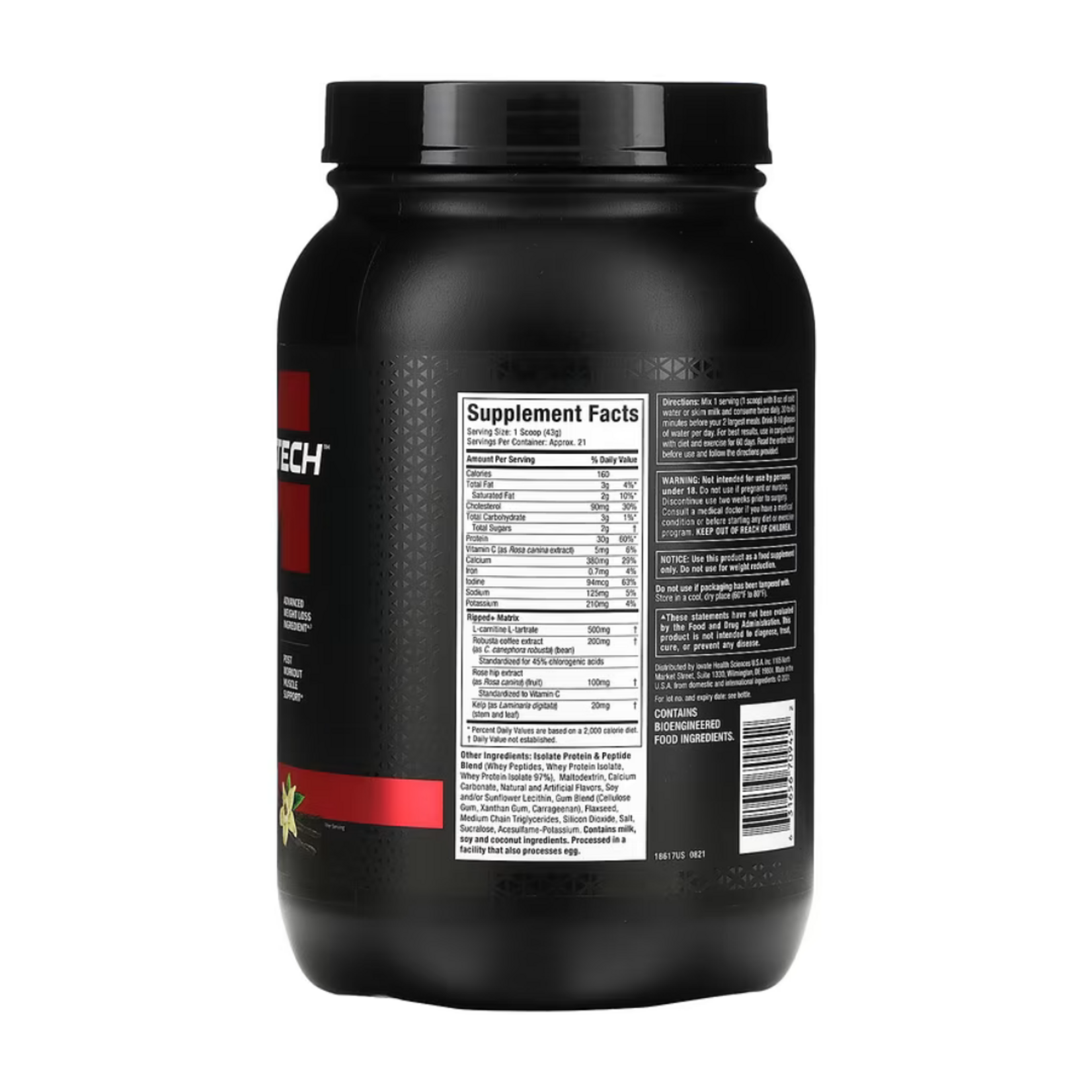 MUSCLE TECH NITRO-TECH RIPPED 2LB MUSCLE TECH