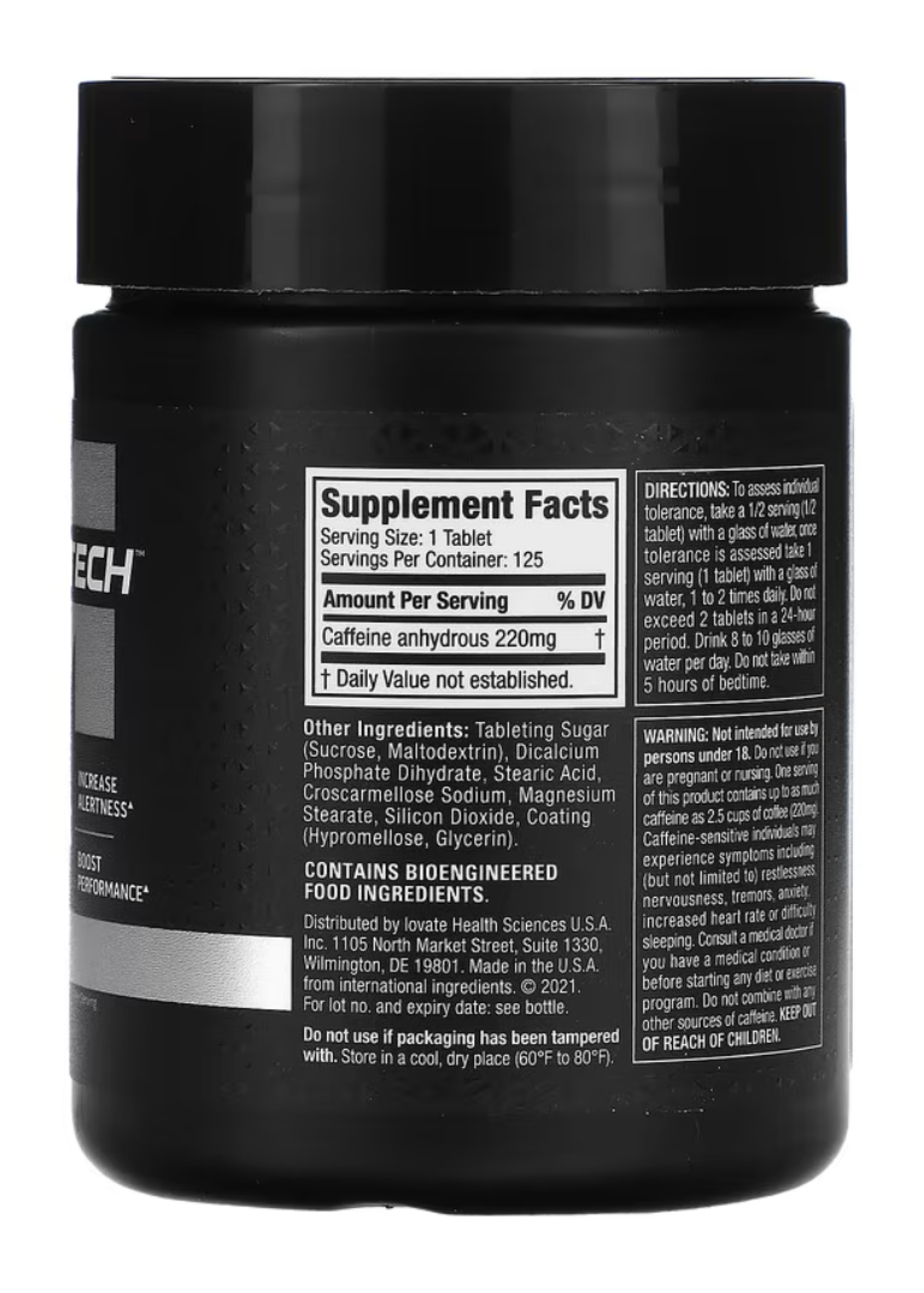 MUSCLE TECH CAFEINA PLATINUM 125TABS MUSCLE TECH