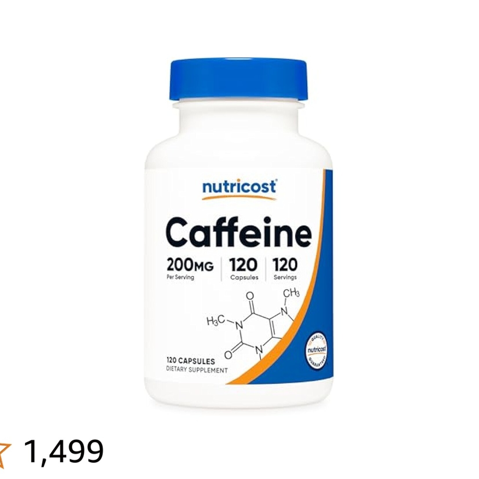 NUTRICOST CAFEINA 100MG NUTRICOST 500CT