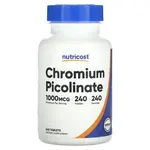 NUTRICOST CHROMIUM PICOLINATE 1000MCG NUTRICOST 240CAPS