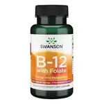 SWANSON OFERTA B12 WITH FOLATE SWANSON 1000MCG 250TABS SABOR FRESA
