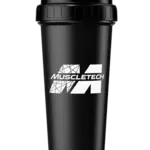 MUSCLE TECH SHAKER MUSCLE TECH REBRAND TRANSLUCENT 24OZ BLACK