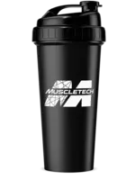 MUSCLE TECH SHAKER MUSCLE TECH REBRAND TRANSLUCENT 24OZ BLACK