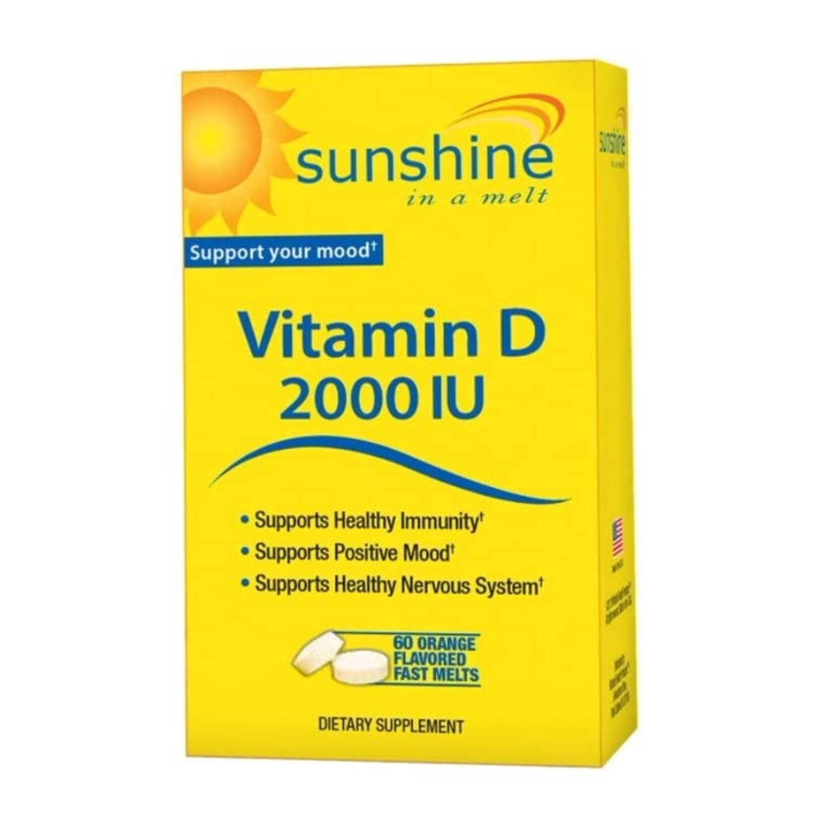 SUNSHINE VITAMIN D3 2000 IU MASTICABLE SUNSHINE 60 TABS