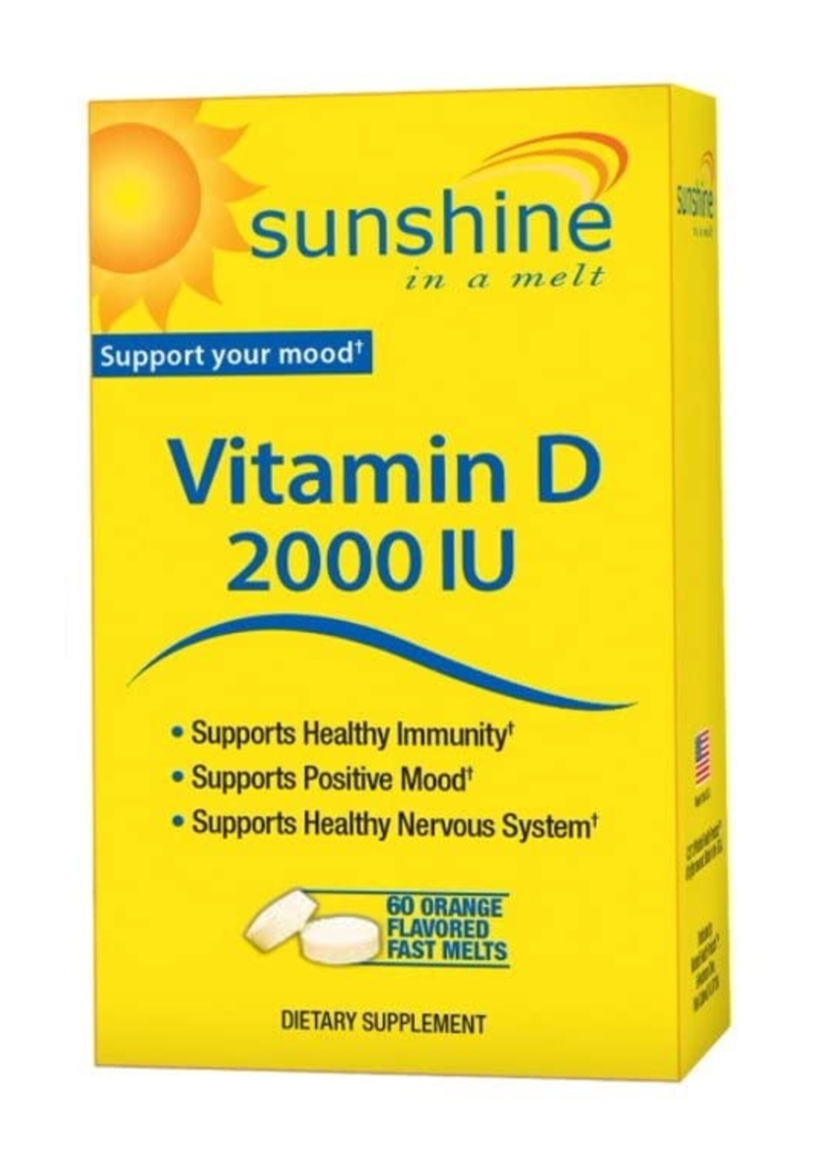 VITAMIN D3 2000 IU MASTICABLE SUNSHINE 60 TABS