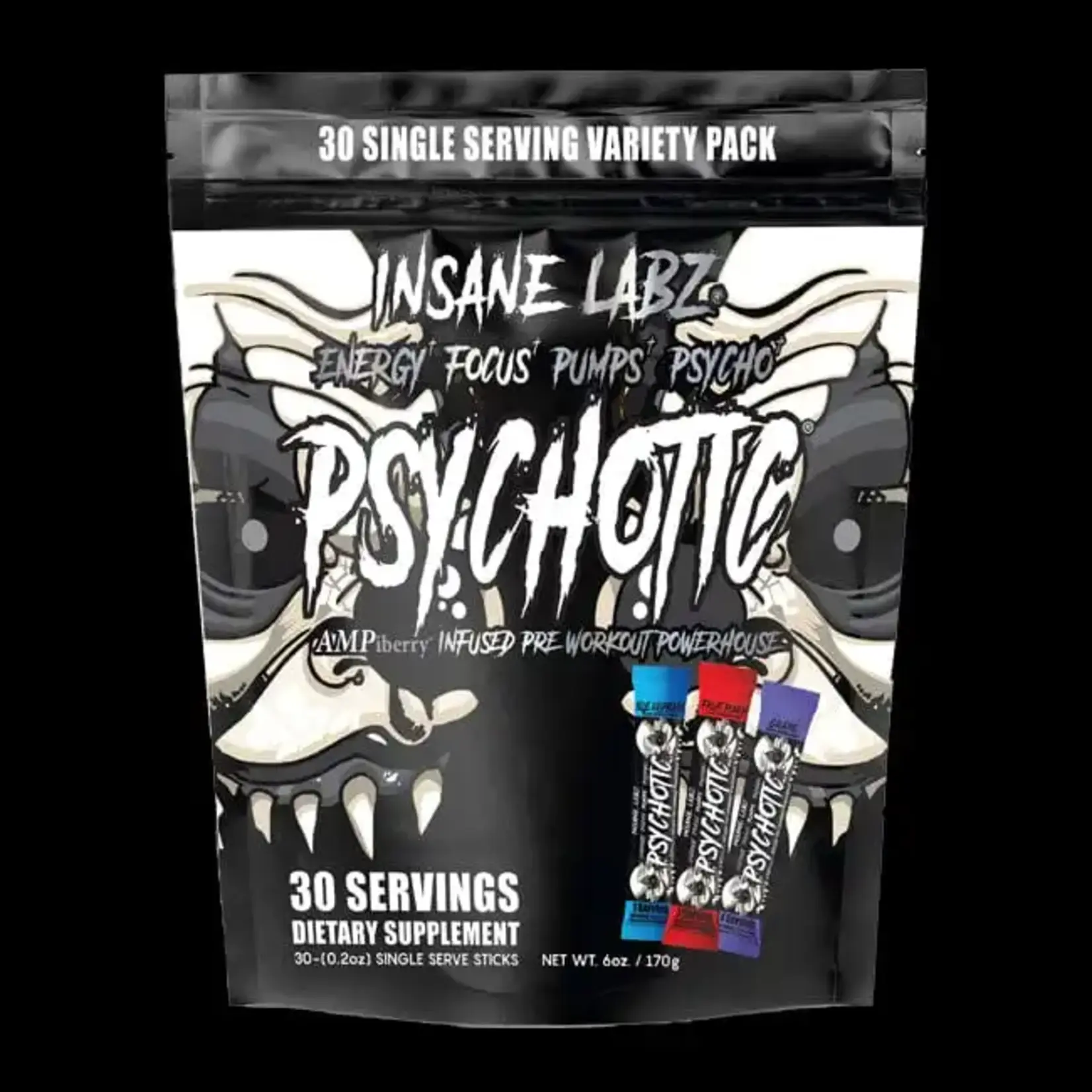 INSANE LABZ PSYCHOTIC BLACK INSANE LABZ 30 STICKS SERV