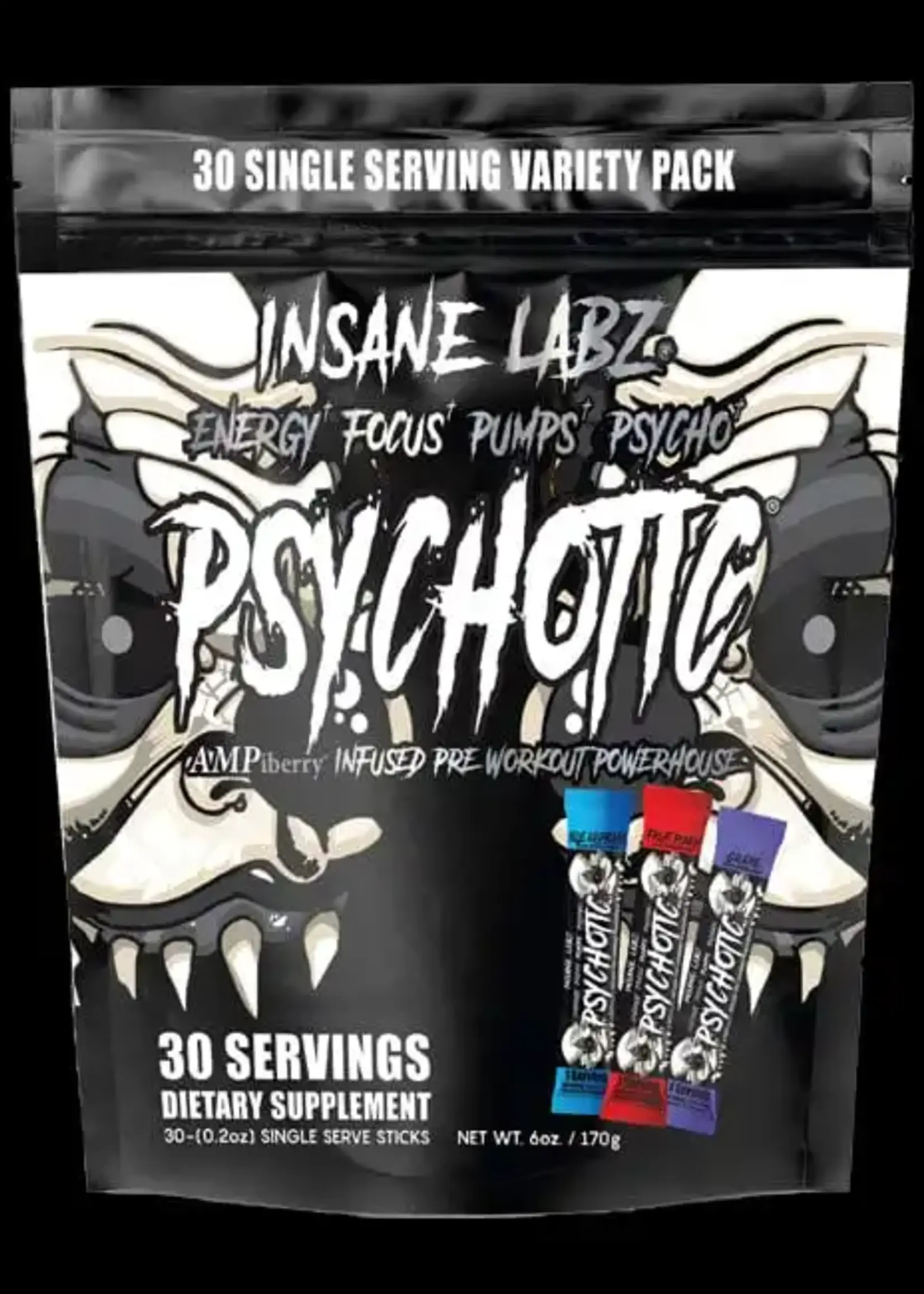 INSANE LABZ PSYCHOTIC BLACK INSANE LABZ 30 STICKS SERV