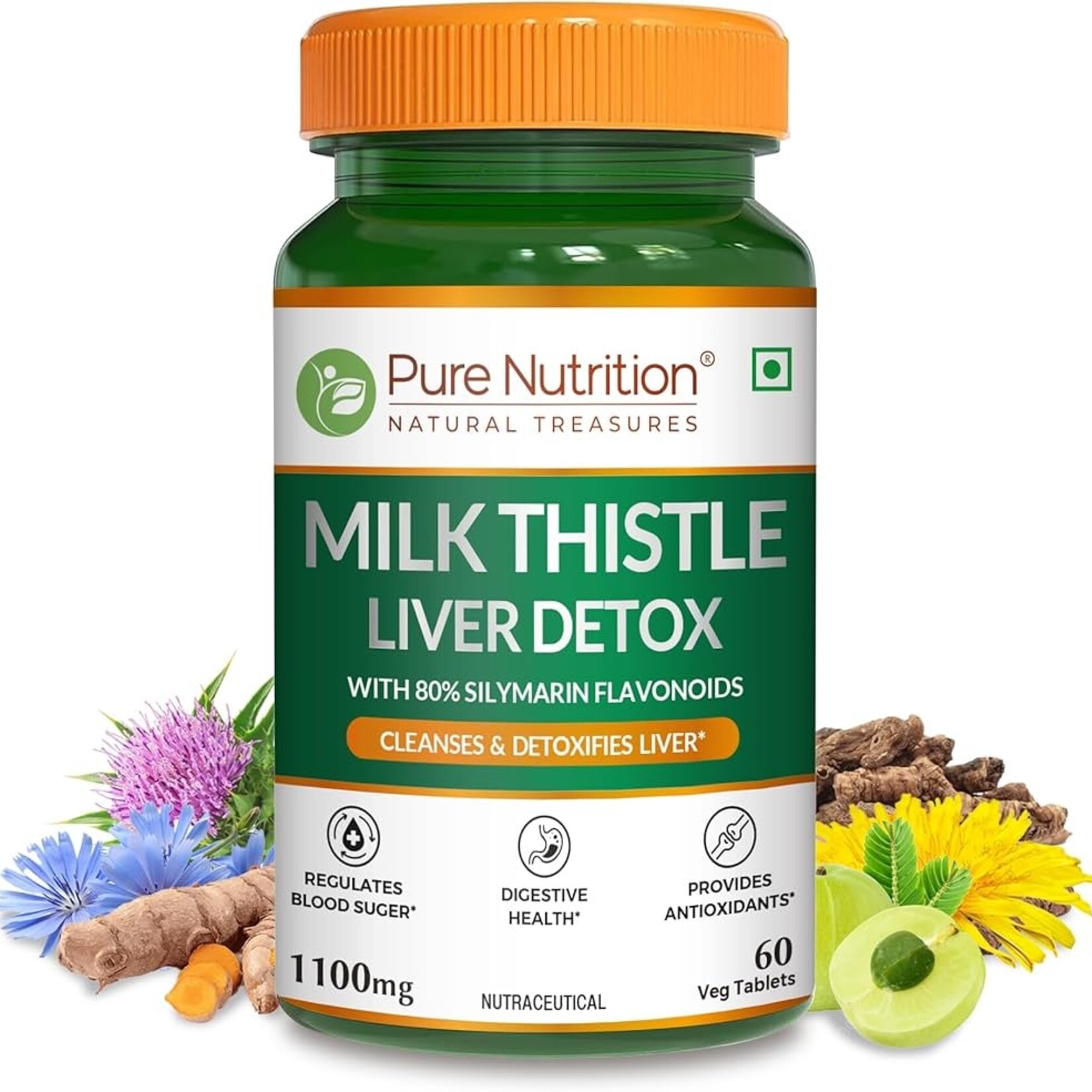 PURE NUTRITION LIVER PURE 450MG 60TABS PURE NUTRITION