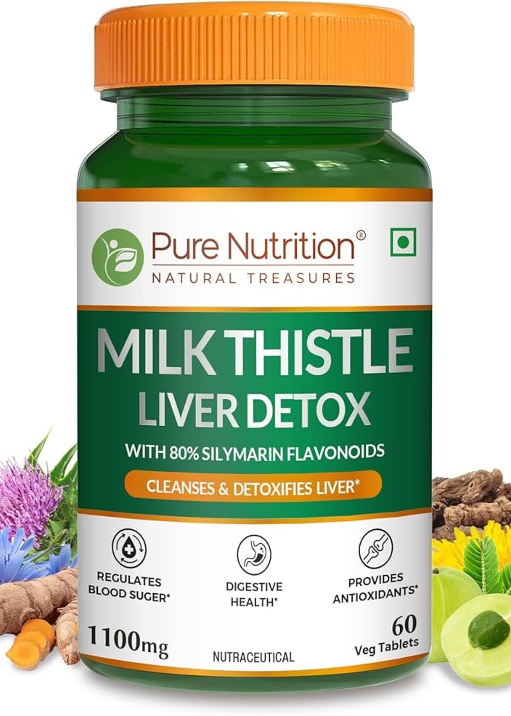 PURE NUTRITION LIVER PURE 450MG 60TABS PURE NUTRITION