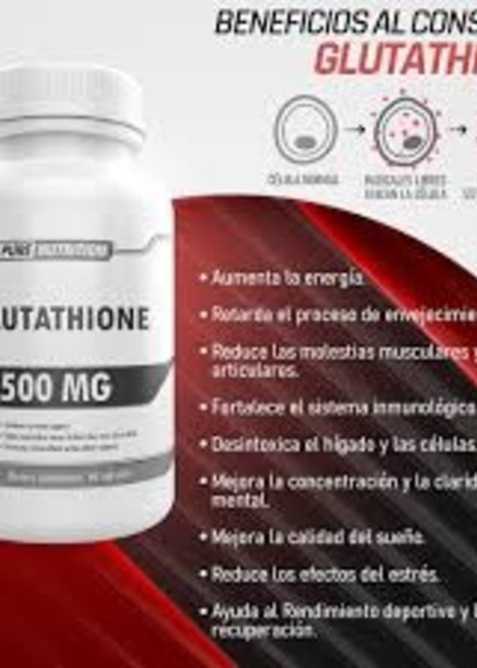 PURE NUTRITION GLUTATHIONE 500MG 60CAPS PURE NUTRITION