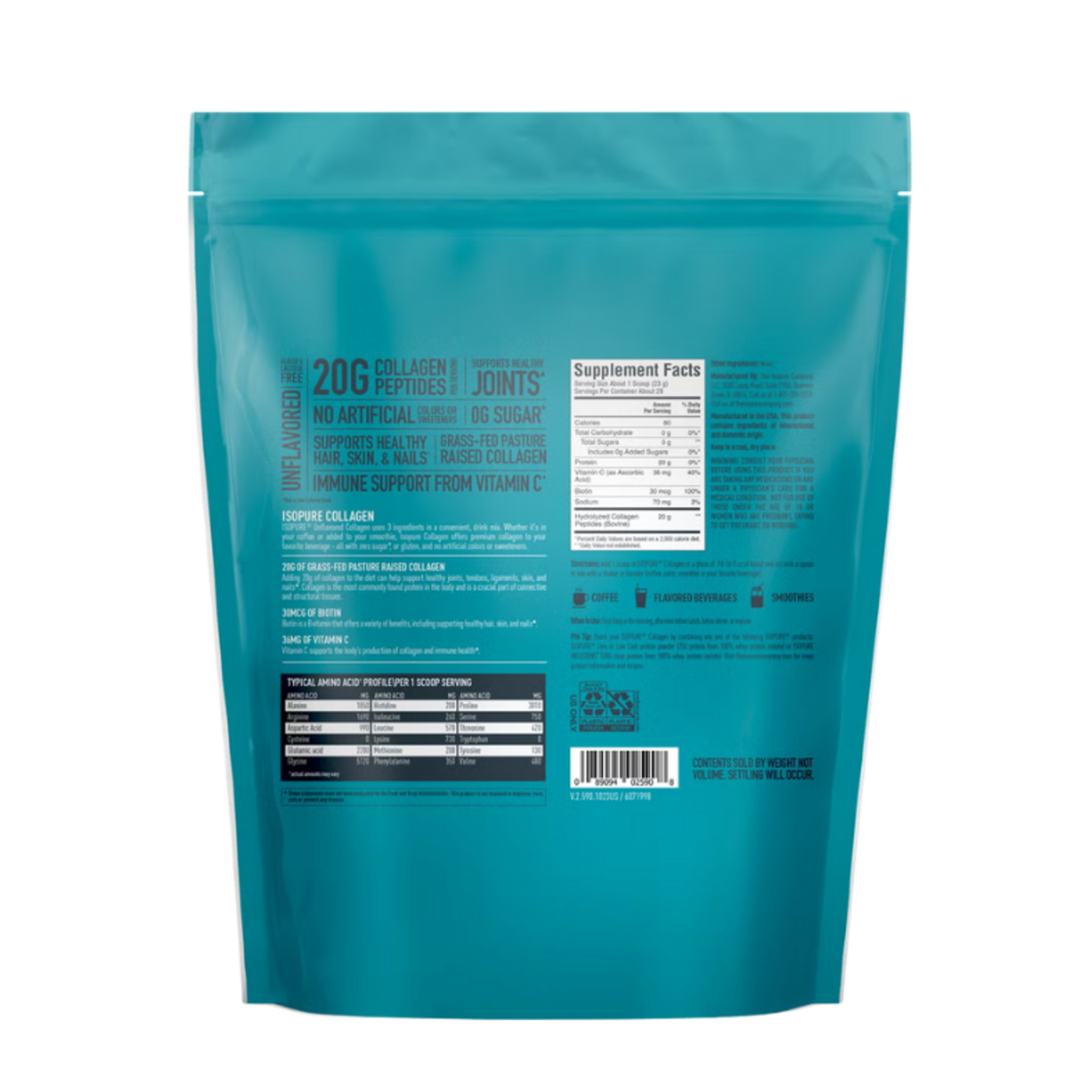 ISOPURE ISOPURE COLLAGEN PEPTIDES NATURE BEST 644GR 28SV