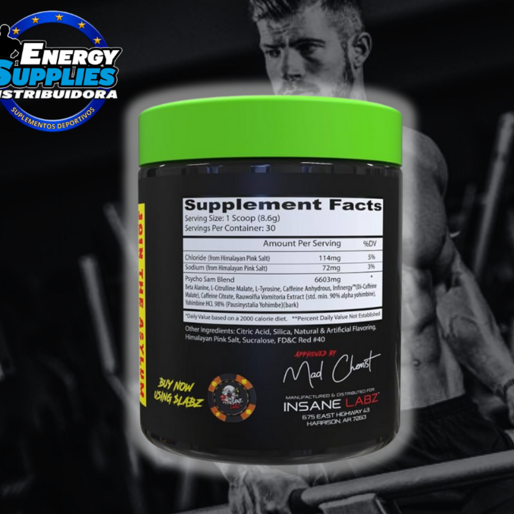 INSANE LABZ PSYCHOTIC SAM INSANE LABZ 30SV