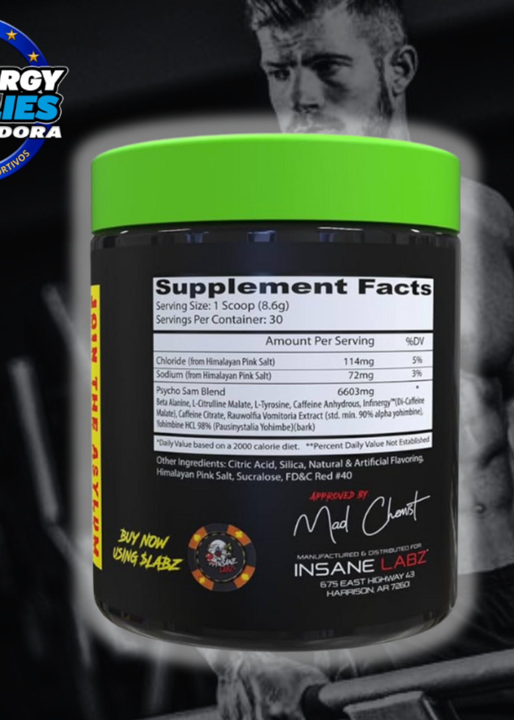 INSANE LABZ PSYCHOTIC SAM INSANE LABZ 30SV