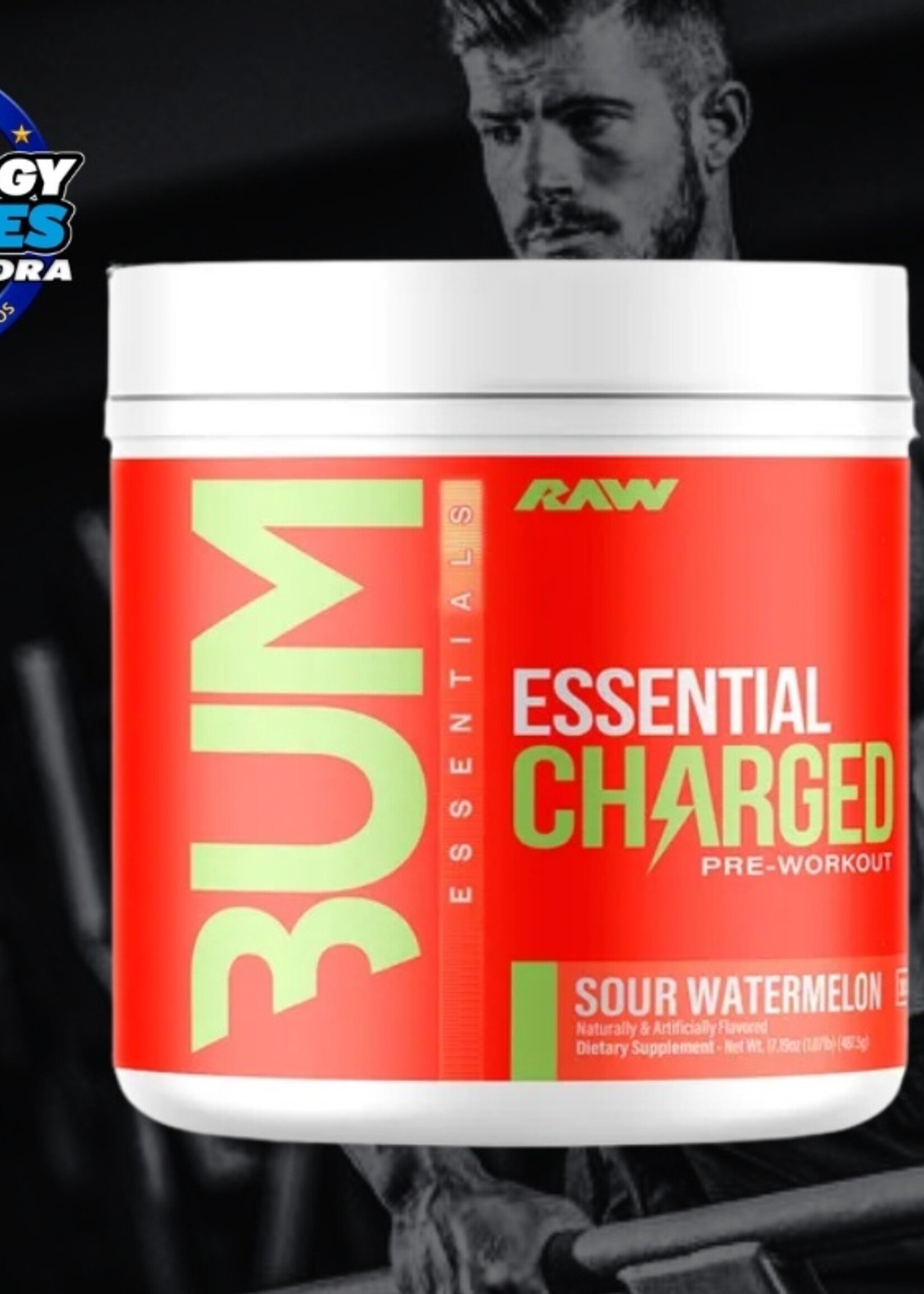 RAW BUM ESSENTIAL CHARGED PRE WORK RAW 25SV