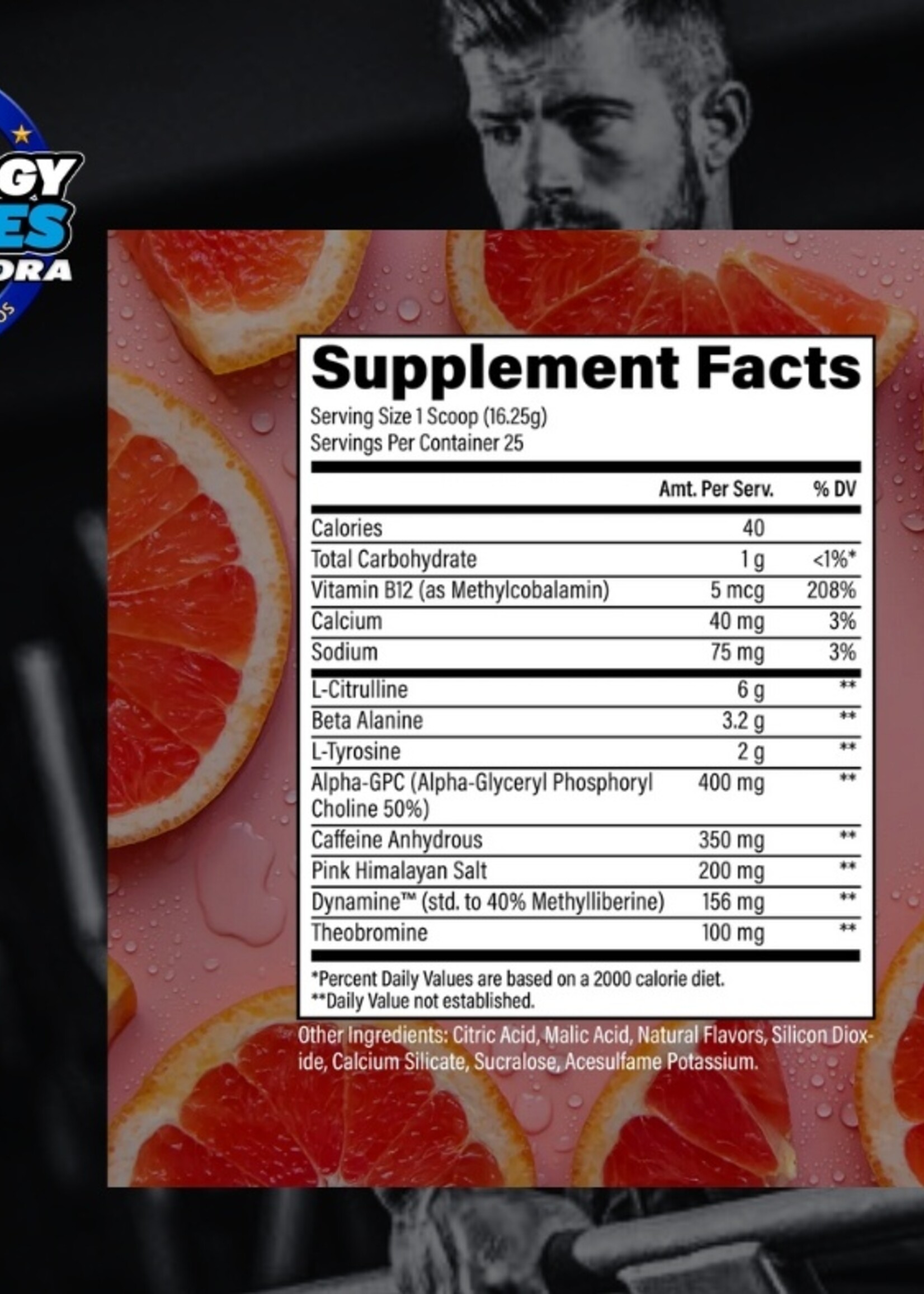 RAW BUM ESSENTIAL CHARGED PRE WORK RAW 25SV