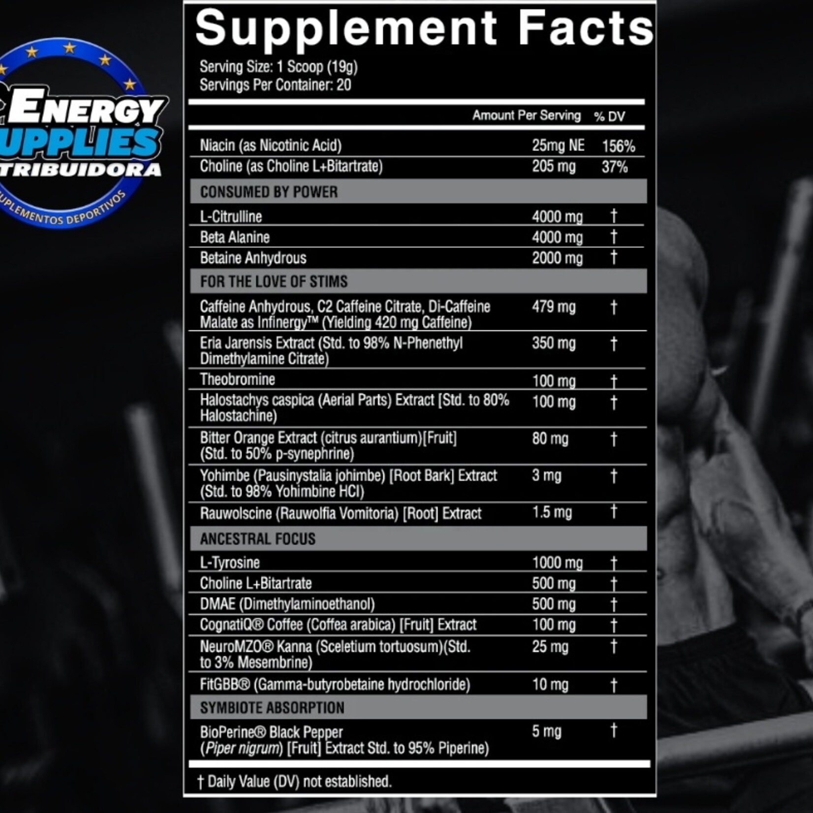 NUTRIFIT SYMBIOTE HIGH STIM PWO 20SV NUTRIFIT