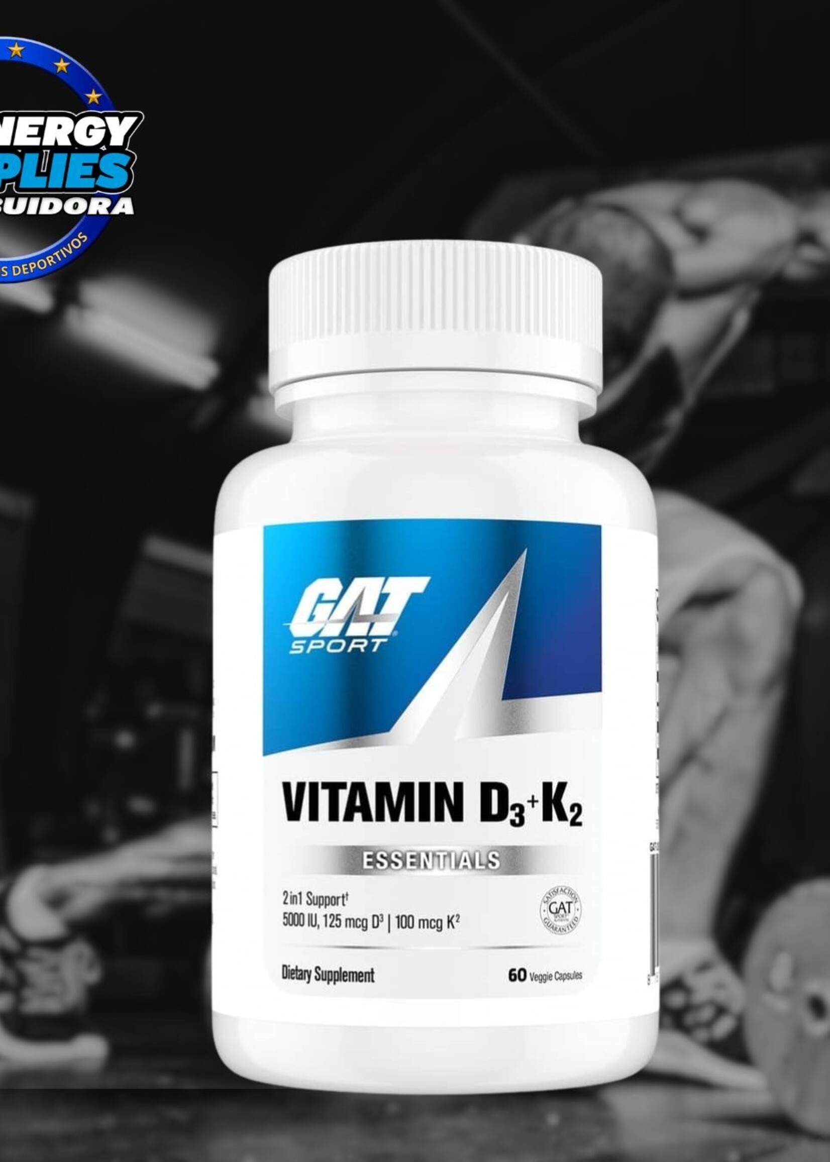 GAT VITAMIN D3-K2 GAT 60CAPS
