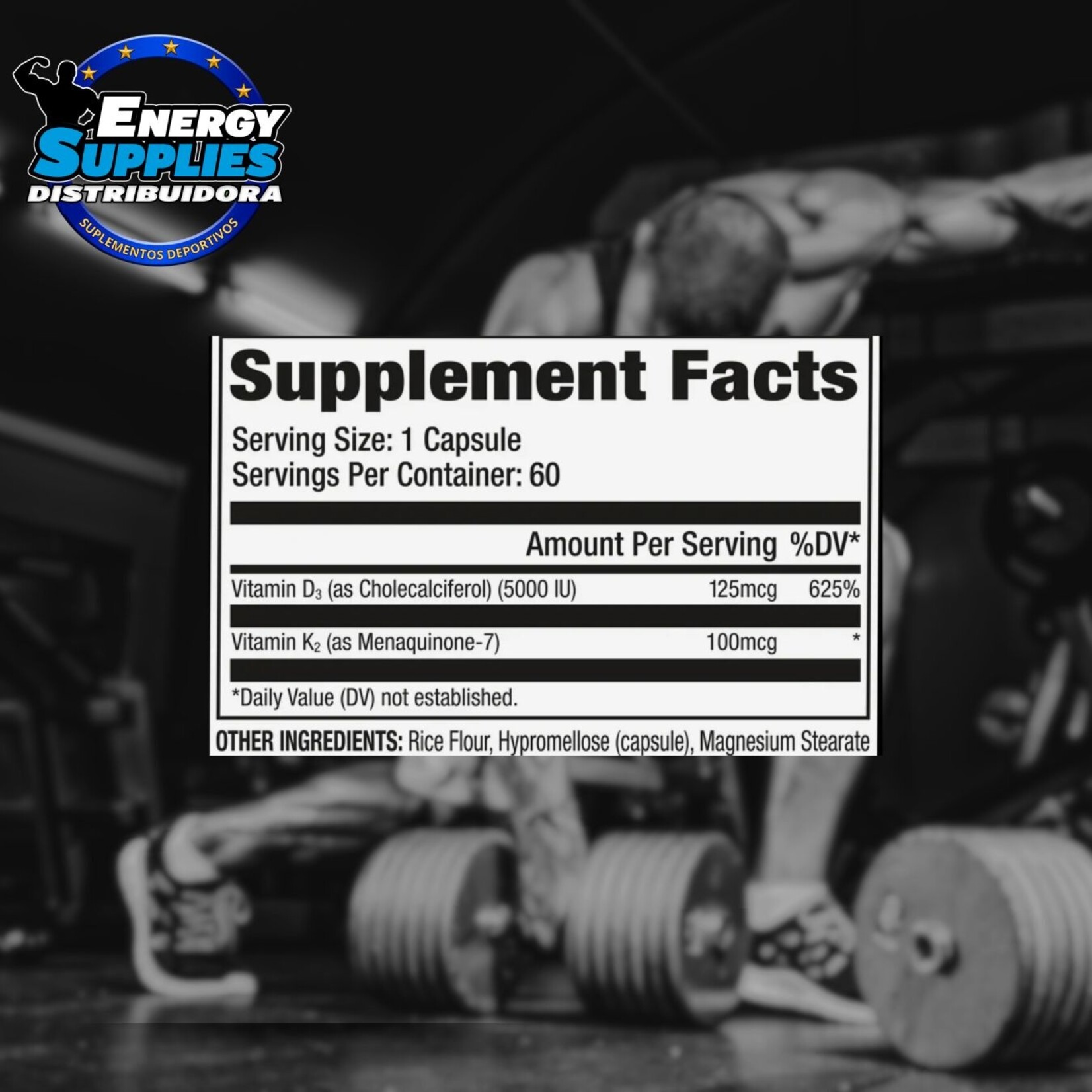 GAT VITAMIN D3-K2 GAT 60CAPS