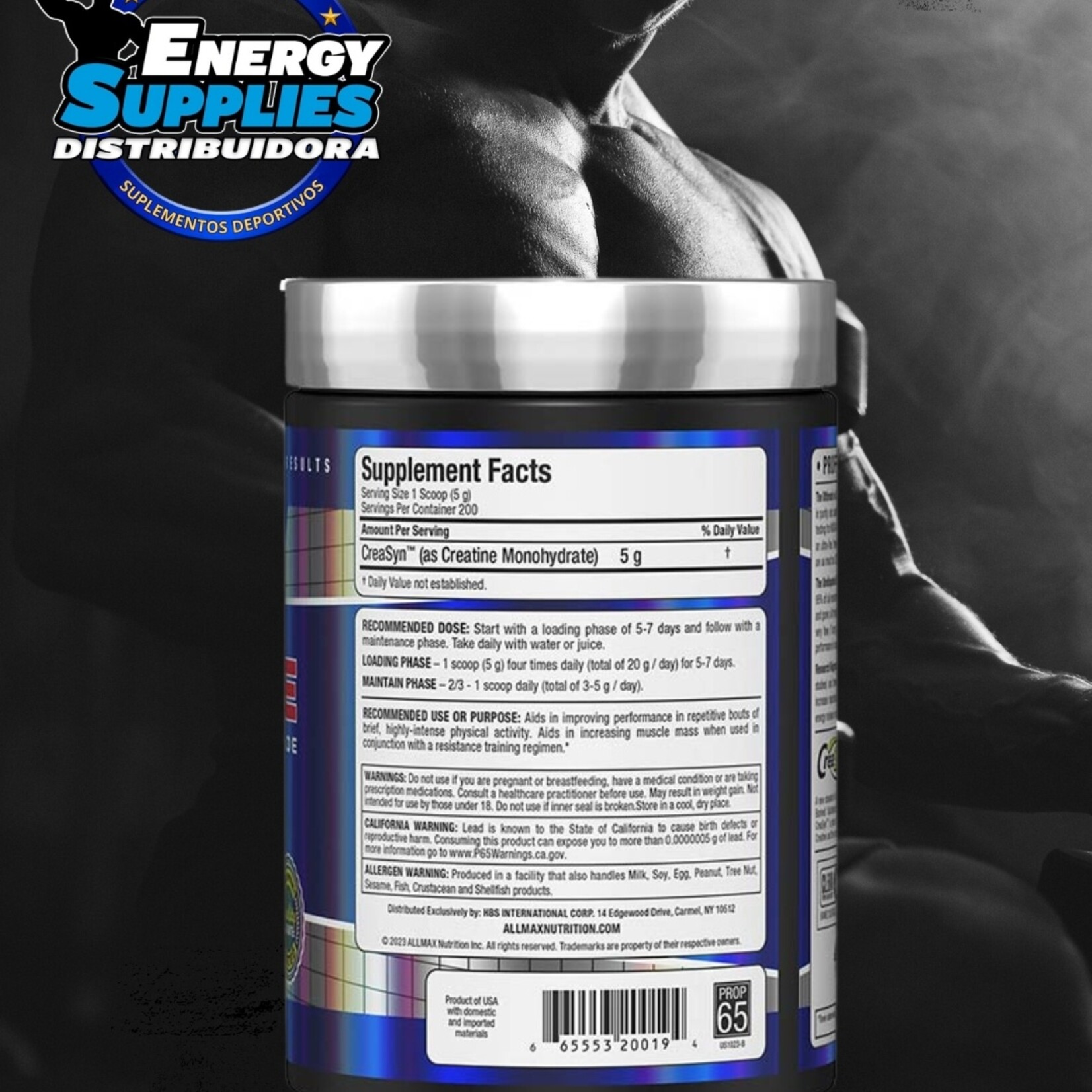 ALLMAX CREATINA ALLMAX 1KG (GRUMOSA/DURA)