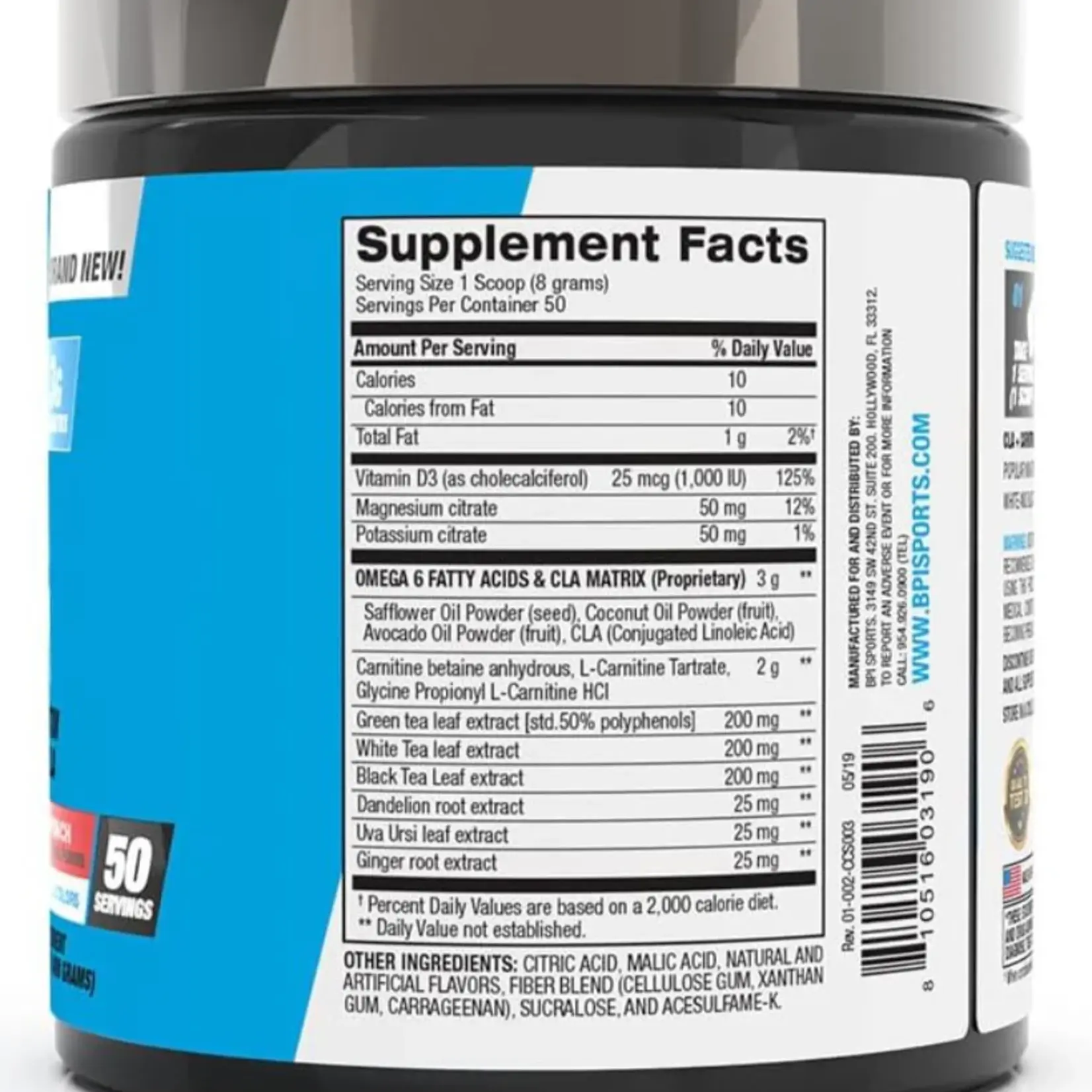 BPI SPORTS CLA+CARNITINE BPI SPORTS 700GR 100SV