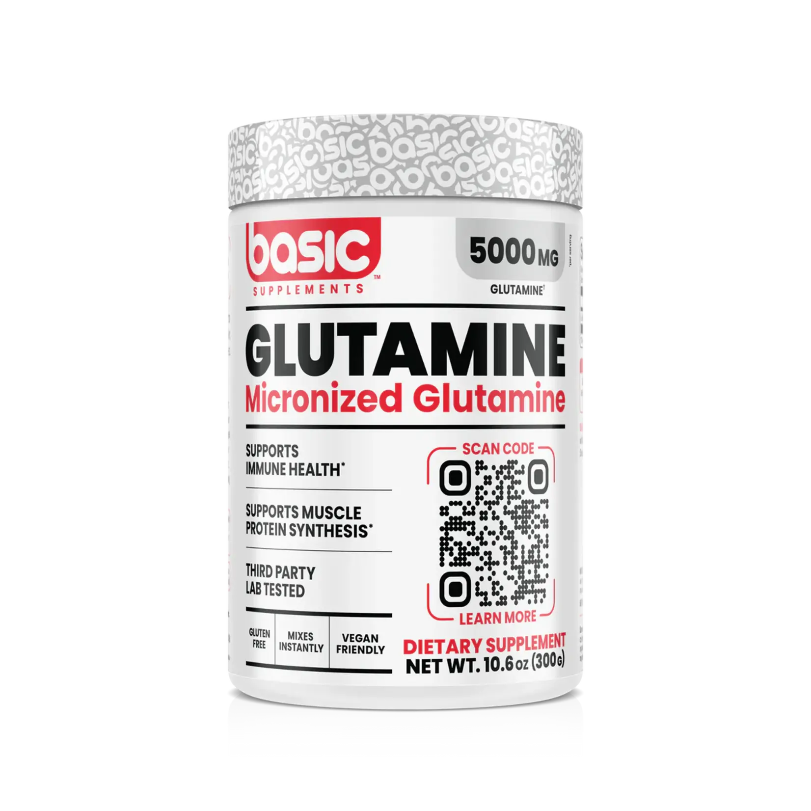 BASIC SUPPLEMENTS BASIC GLUTAMINE BASIC SUPPLEMENTS UNFLAVOURED 60SV