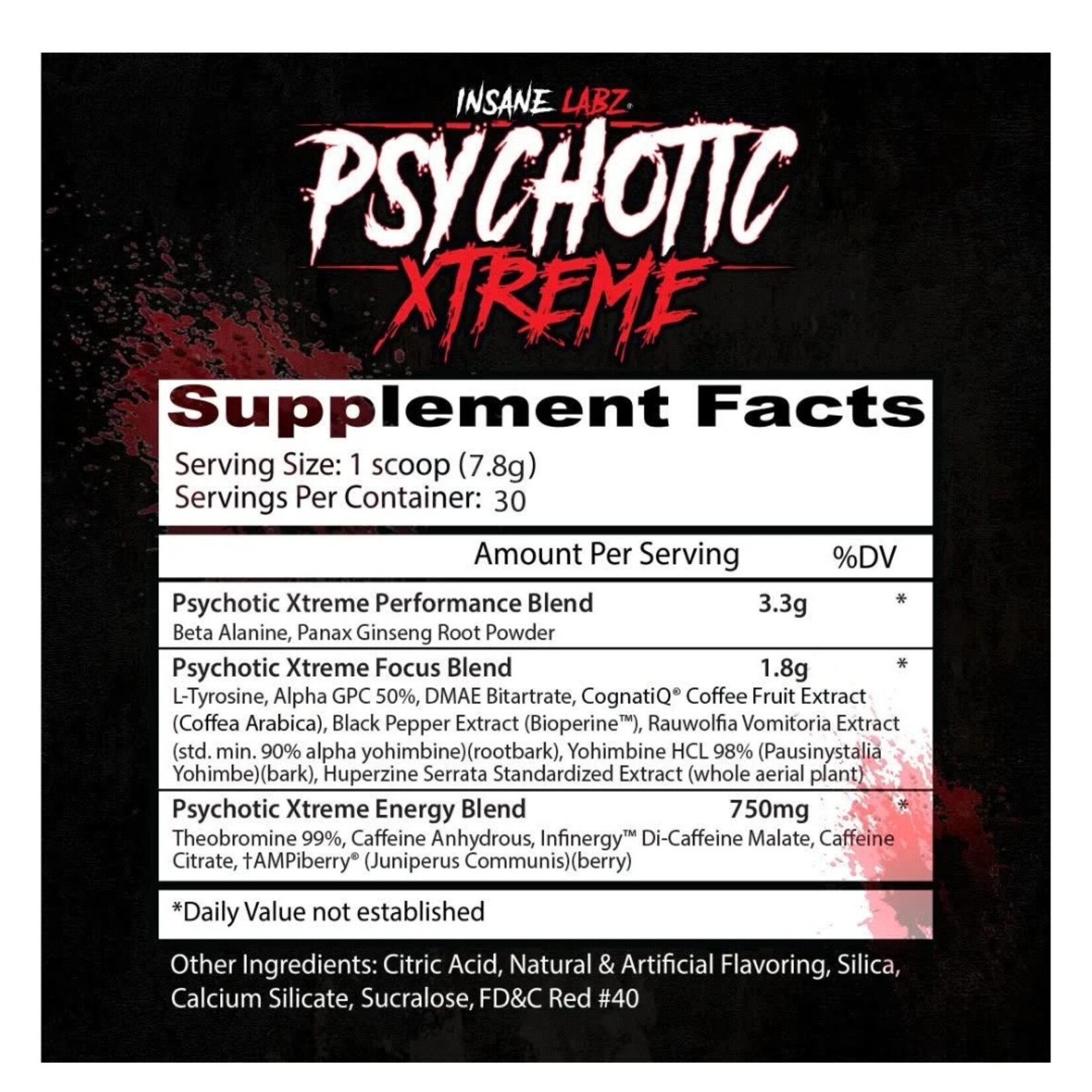 INSANE LABZ PSYCHOTIC XTREME 30SV INSANE LABZ