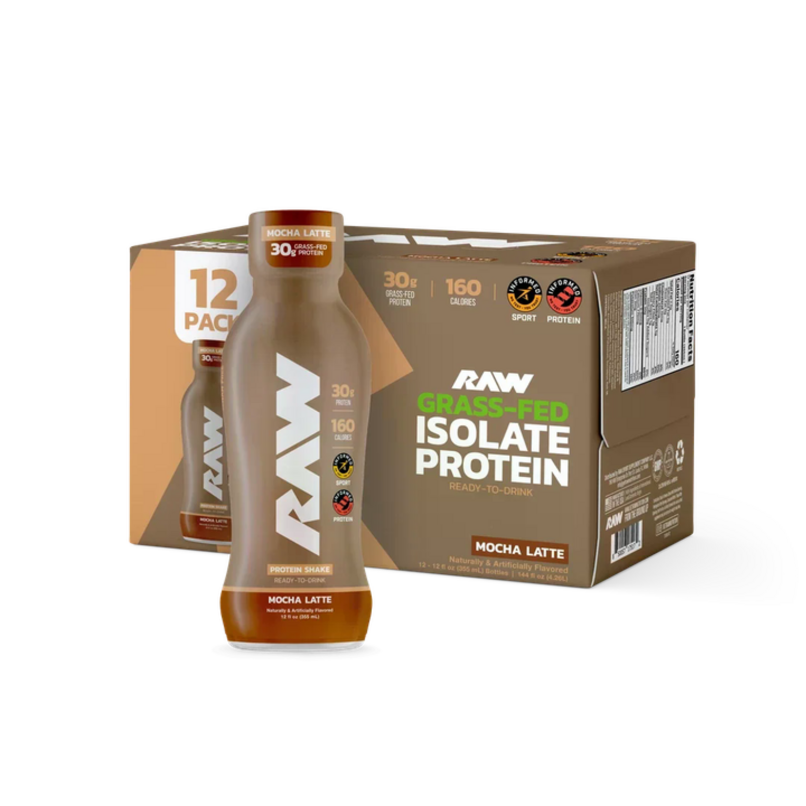 RAW ISOLATE PROTEIN DRINK 12PACK RAW