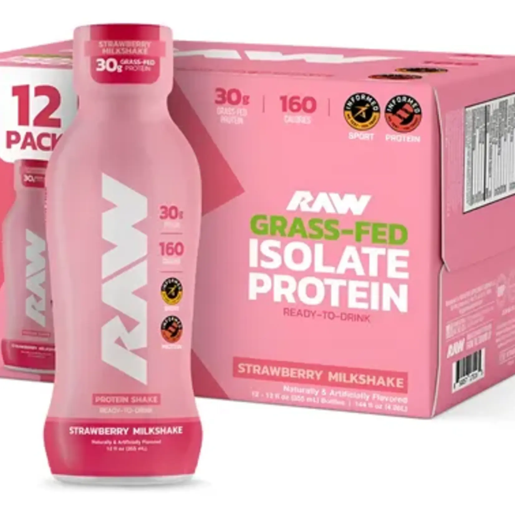RAW ISOLATE PROTEIN DRINK 12PACK RAW